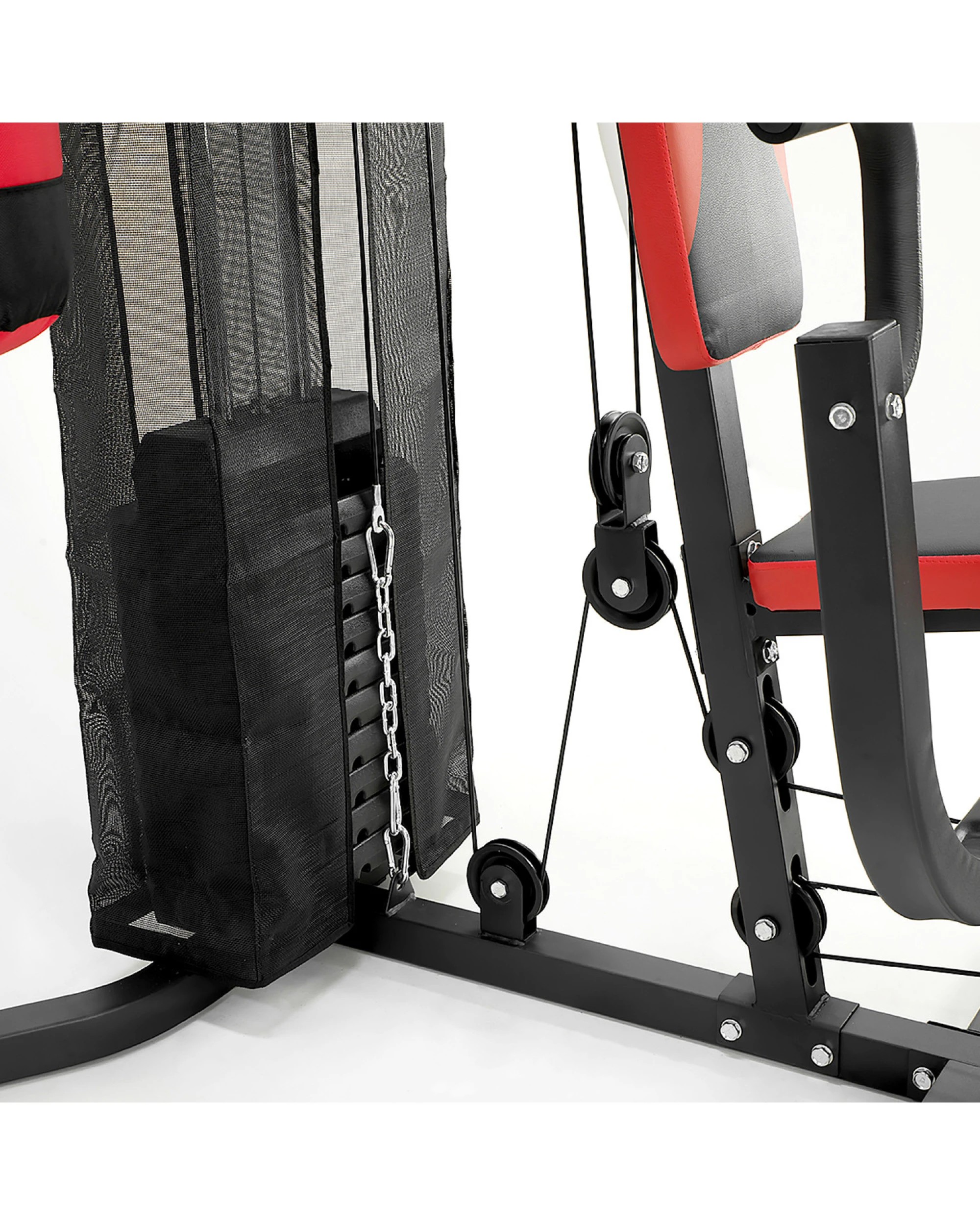 6 Powertrain Sports 4610 Home Gym Multi Station with Punching Bag and Speed Bag - Black, 6 of 10