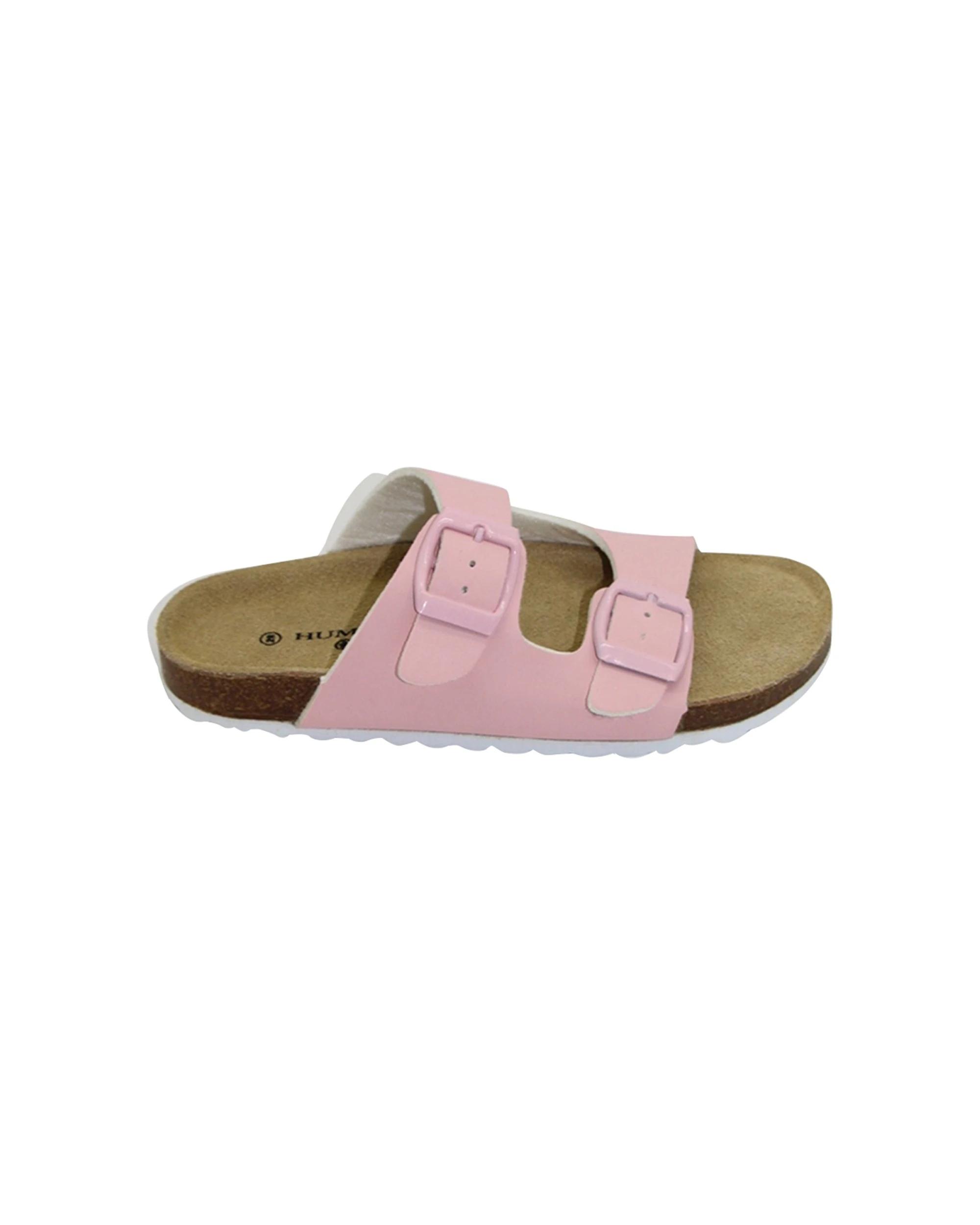1 Human Shoes Molly Girls Buckled Sandal Slip On Moulded Sole Pink PINK, 1 of 4