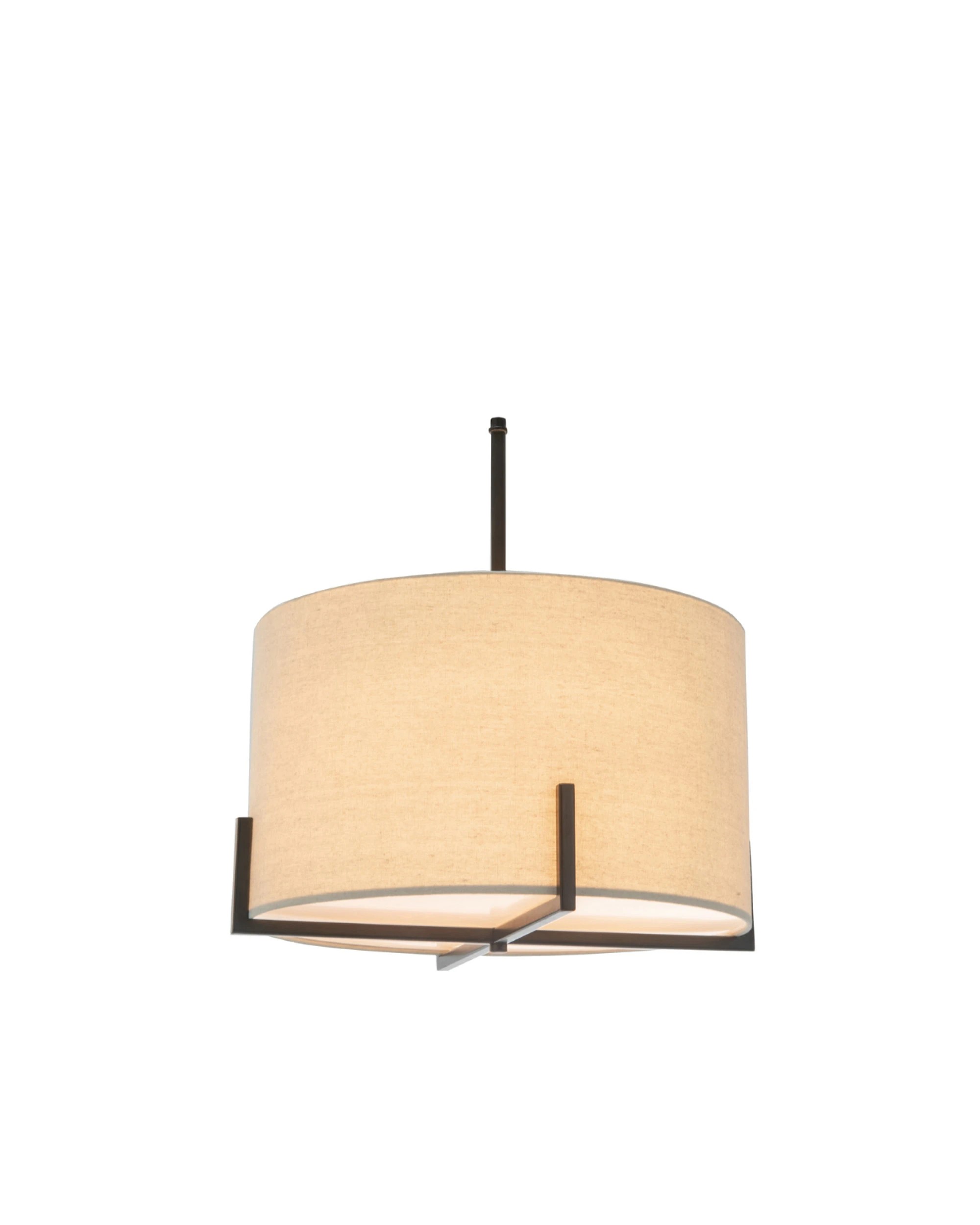 5 BR Home Modern Scandi Pendant Lamp with Linen Shade, 5 of 5