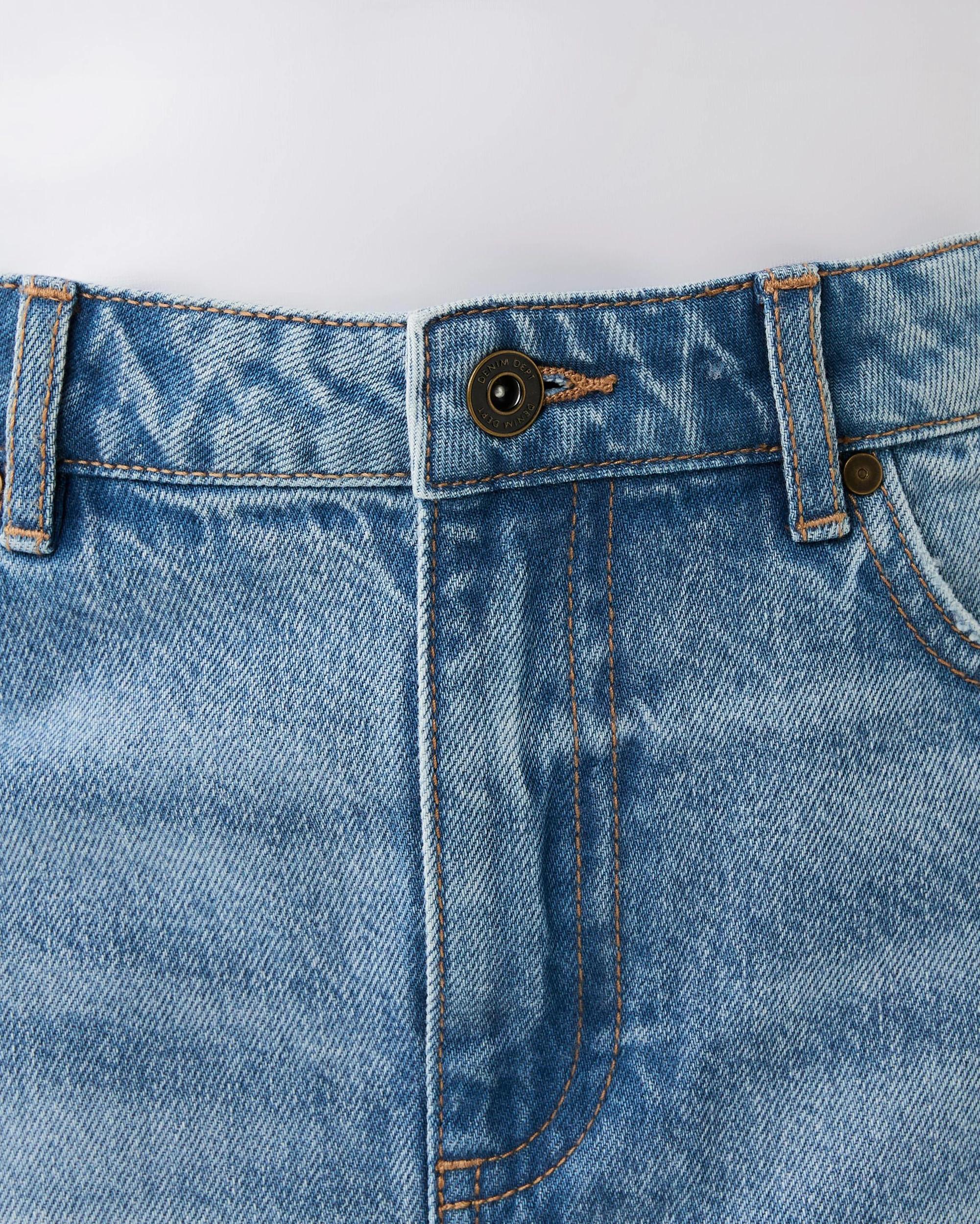 5 Denim Skirt Mid Wash, 5 of 8