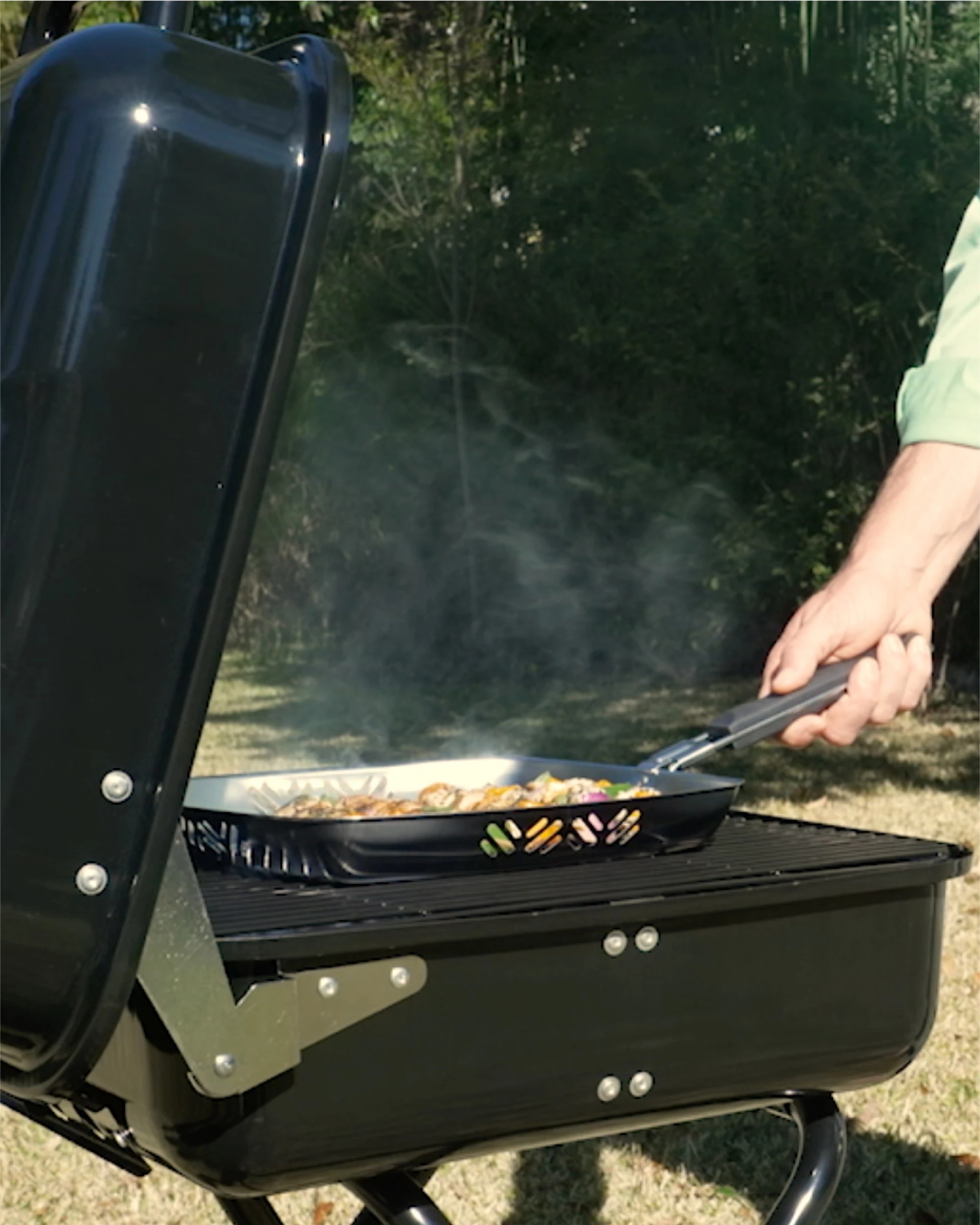 3 Global Shop Direct BBQ Grill Pan Non-Stick Stainless Steel Grill Pan, 3 of 7