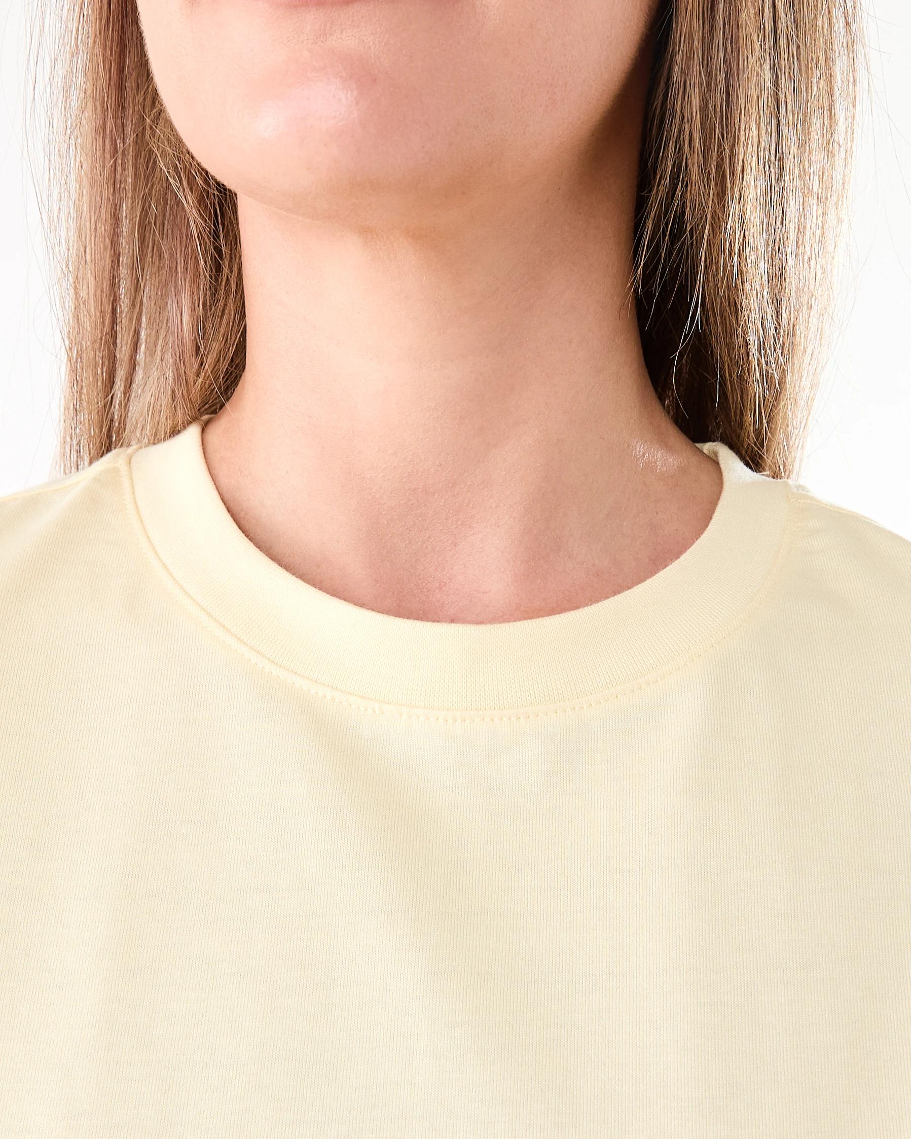 5 Short Sleeve Oversized Boyfriend T-shirt Fln Yellow, 5 of 6