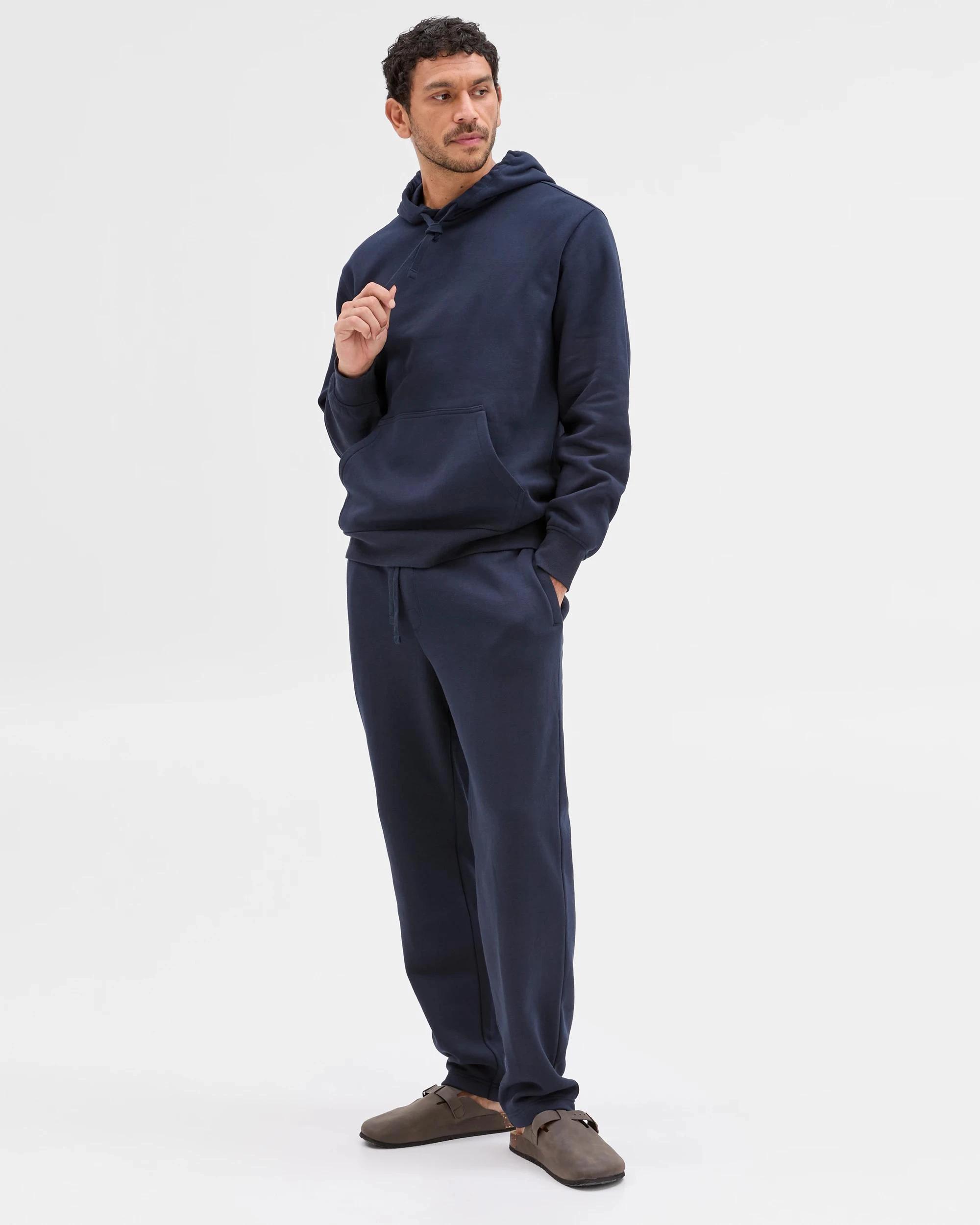 1 Target Man Australian Cotton Blend Popover Hoodie NAVY, 1 of 6