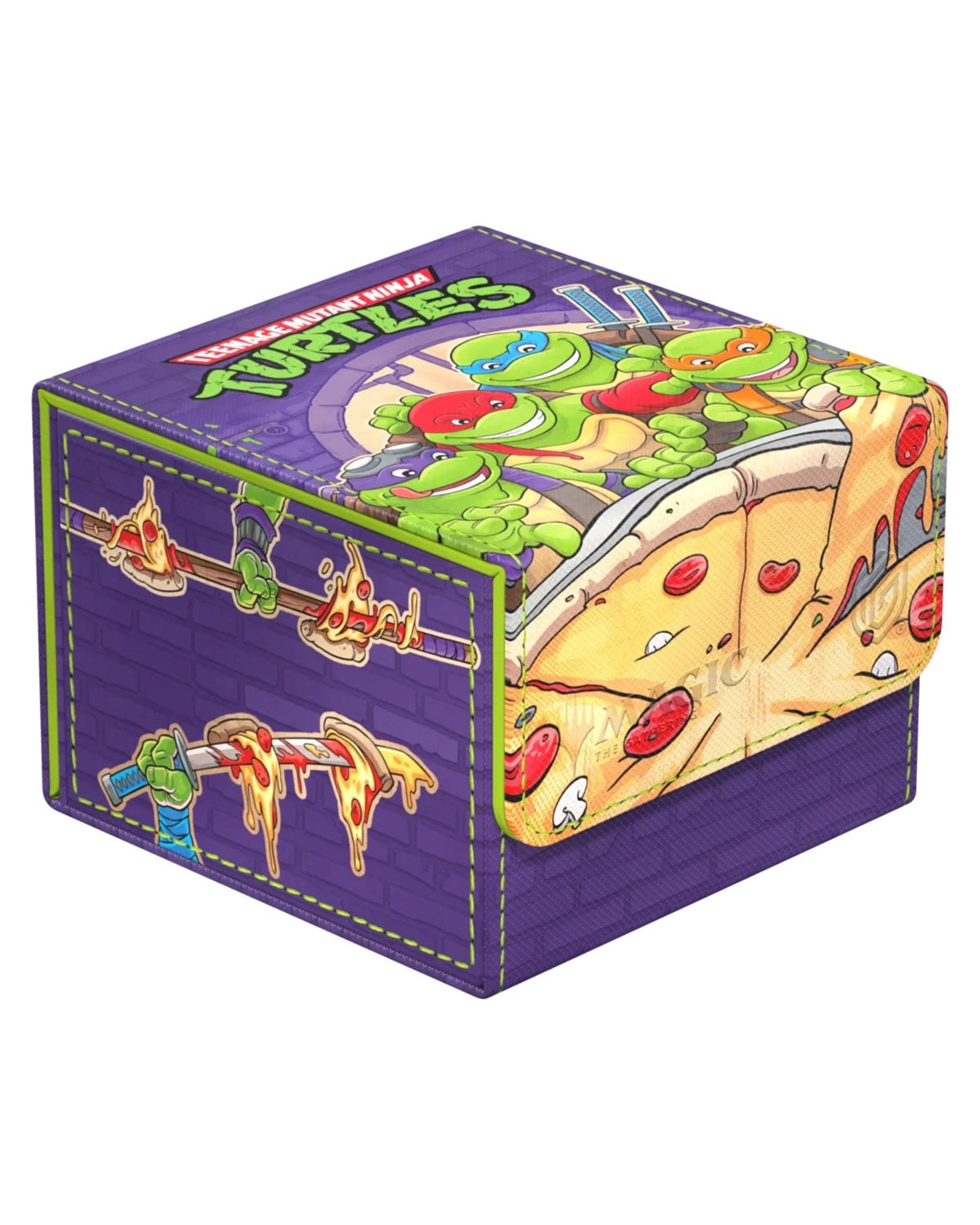 2 Ultimate Guard Magic The Gathering Teenage Mutant Ninja Turtles Sidewinder 133+ Xenoskin Pizza Box Beck Box - Purple, 2 of 10