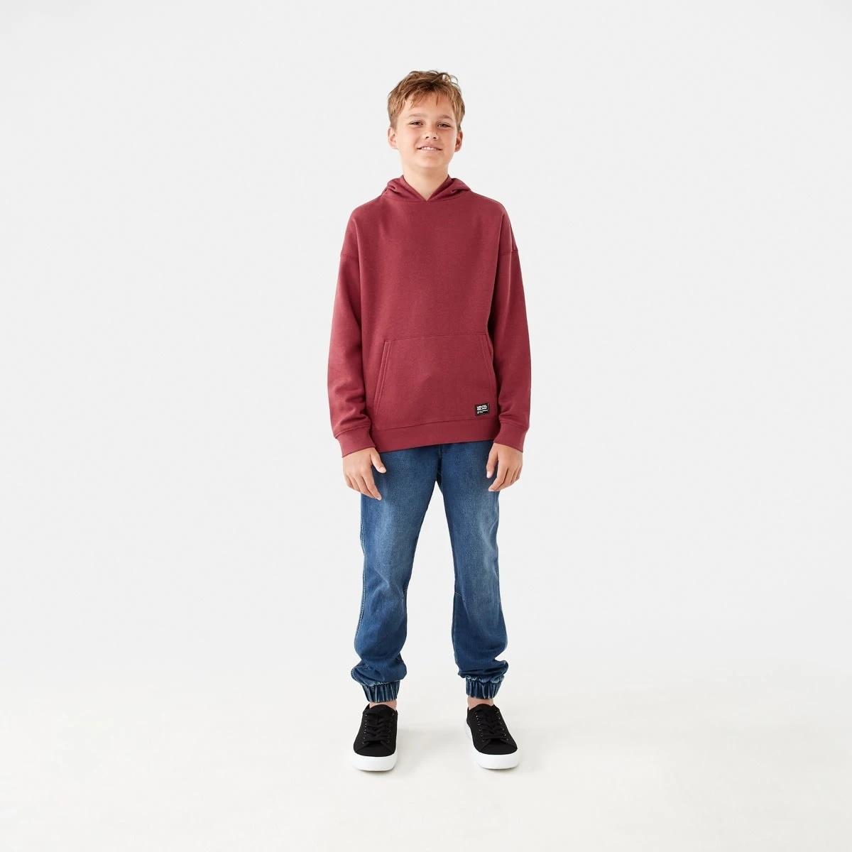 6 Oversized Hoodie With Pocket Red Brick, 6 of 9