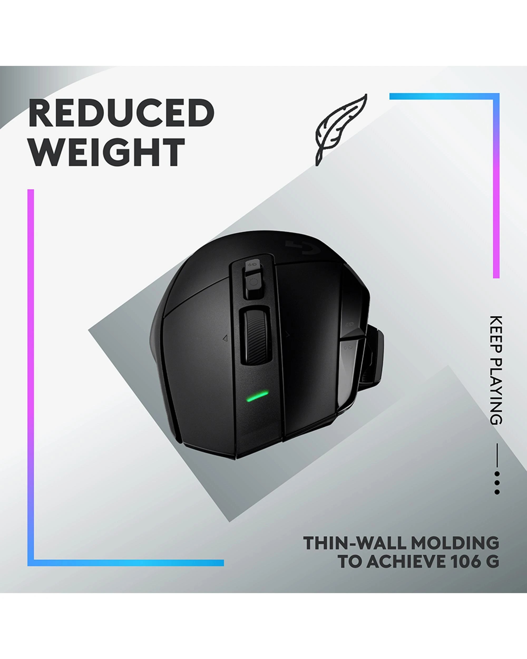 8 Logitech G502 X PLUS LIGHTSPEED Wireless RGB Gaming Mouse - Black, 8 of 9