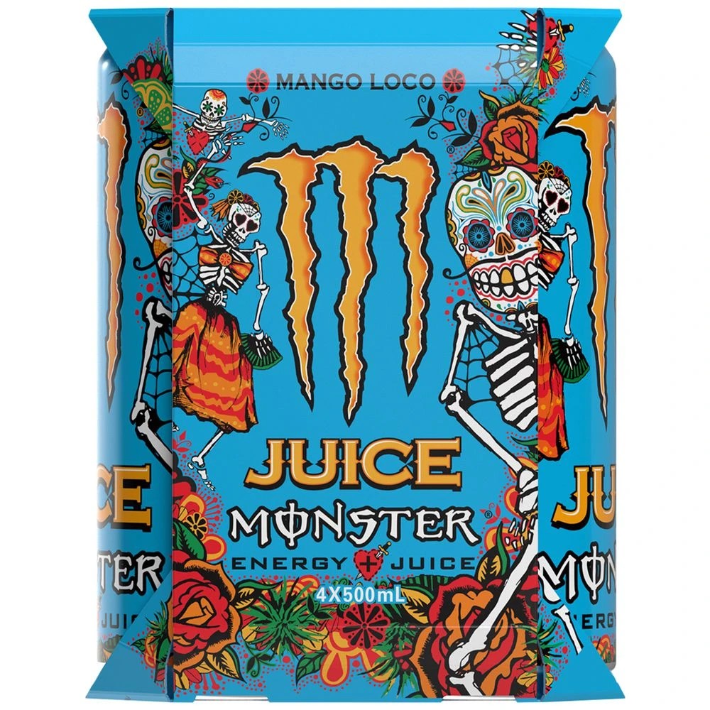 3 Monster Ultra Mango Loco 500mL 4 Pack, 3 of 3