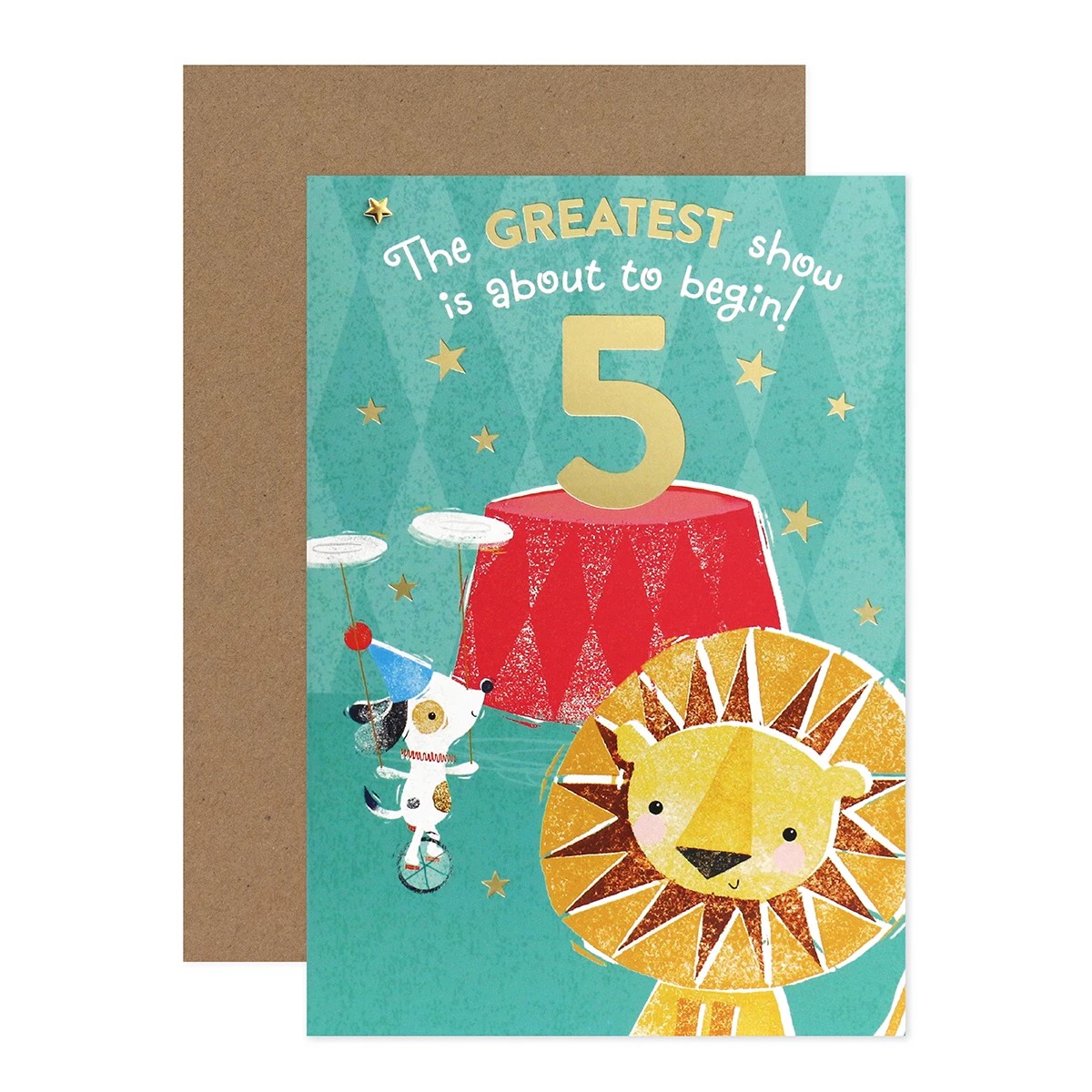 1 Connections from Hallmark 5th Birthday Card - Circus, 1 of 3