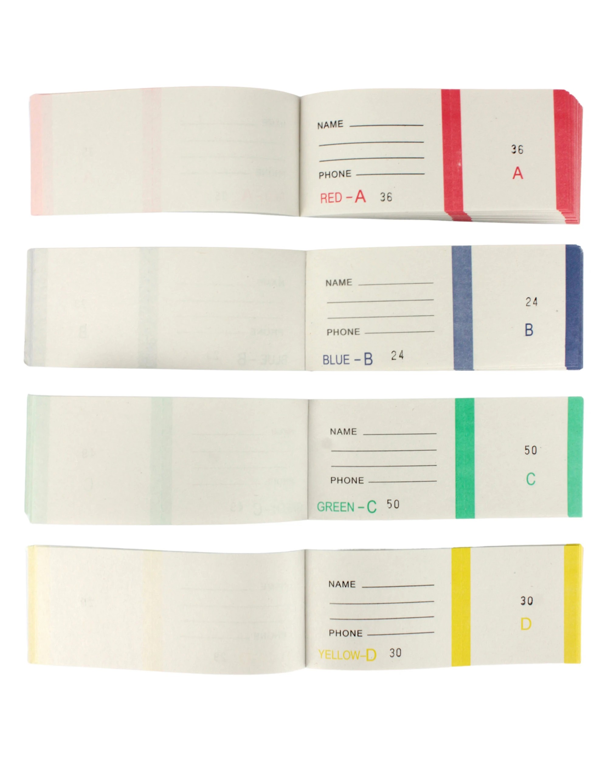 2 Durmaz Numbered and Colour Coded Check Raffle Tickets 4 Books - Multi, 2 of 4