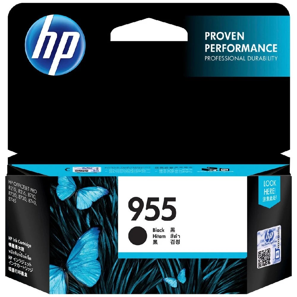 1 HP 955 Ink Cartridge Black, 1 of 6