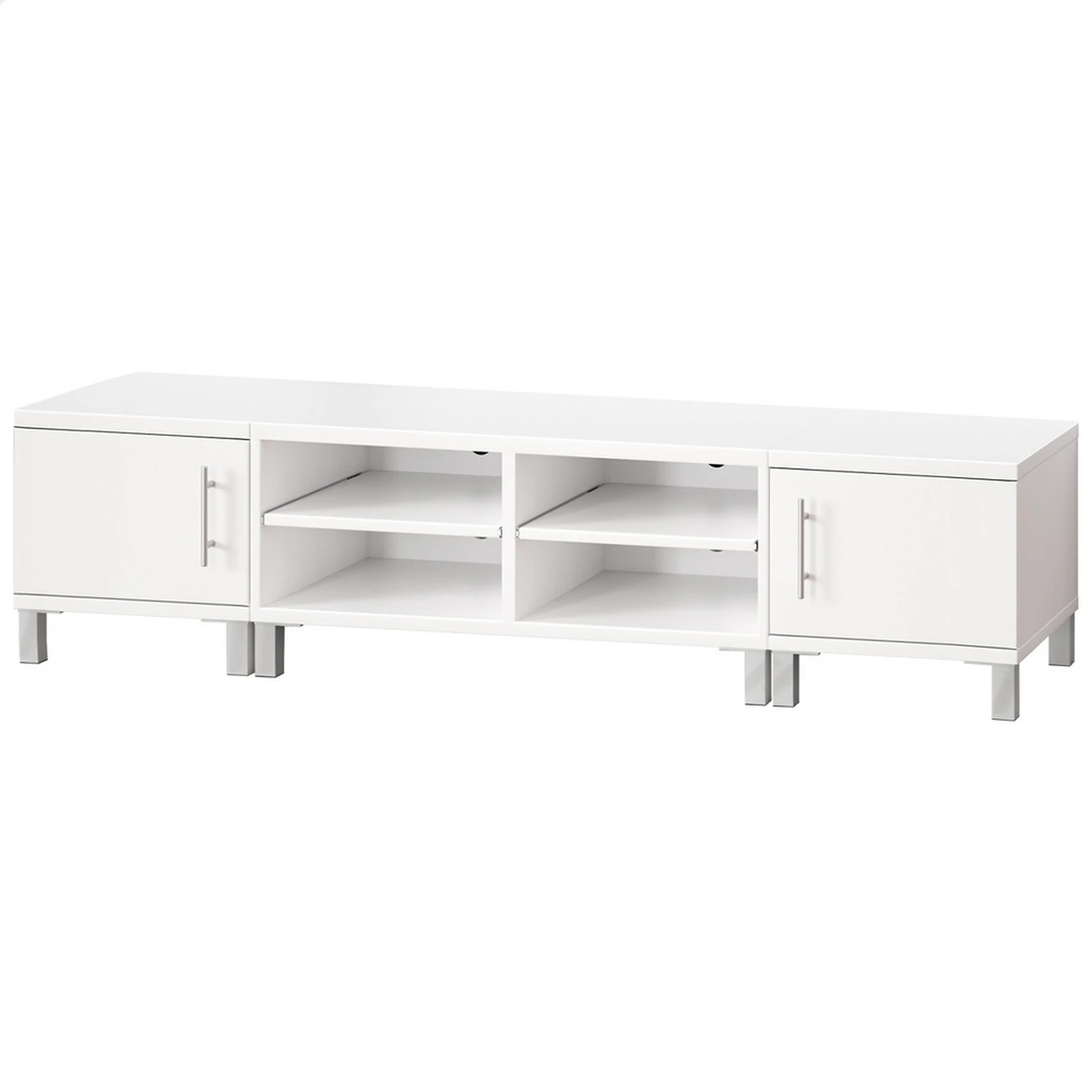 1 Alfordson Entertainment Unit TV Cabinet Stand Storage Drawer 190cm - White, 1 of 10