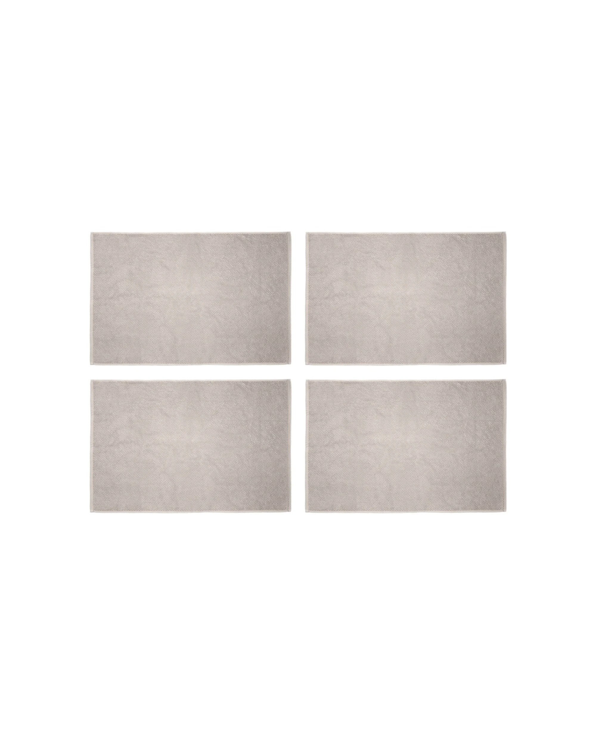 1 Bambury Angove 950gsm Soft Absorbent Cotton Bath Mat 4PK 50x80cm - Beige, 1 of 5