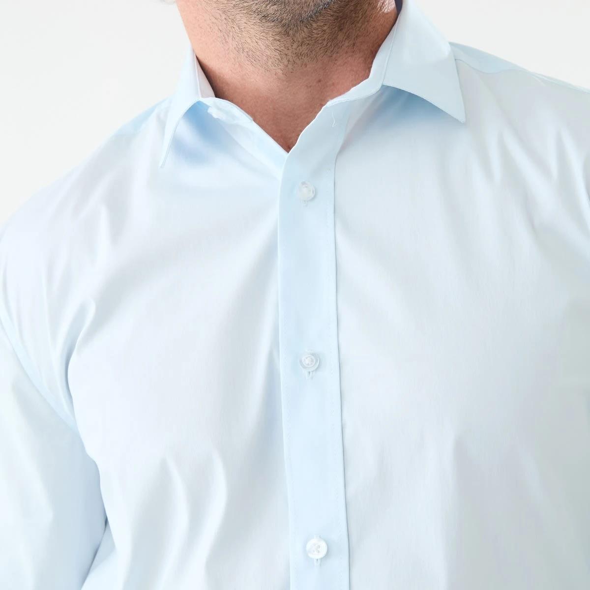 5 Workwear Long Sleeve Business Shirt Blu Light, 5 of 6