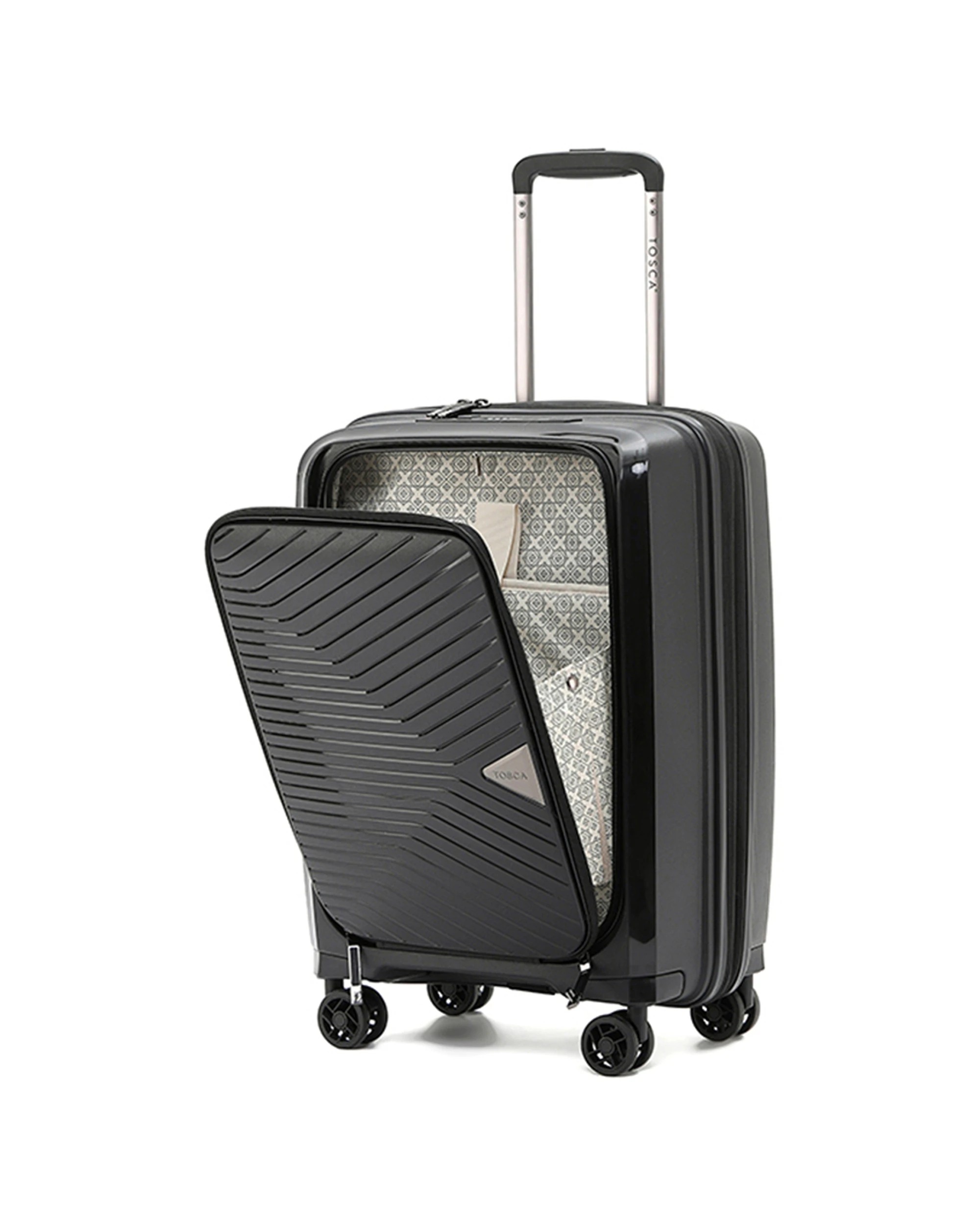 2 Tosca Space-X 20" Onboard Luggage With Laptop Storage - Black, 2 of 7