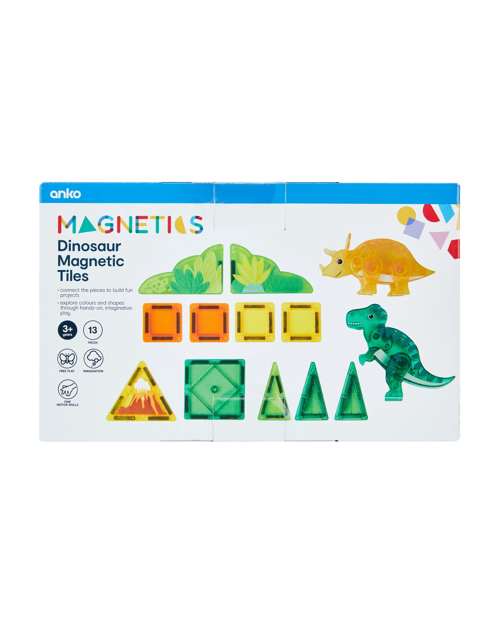 7 13 Piece Dinosaur Magnetic Tiles, 7 of 7