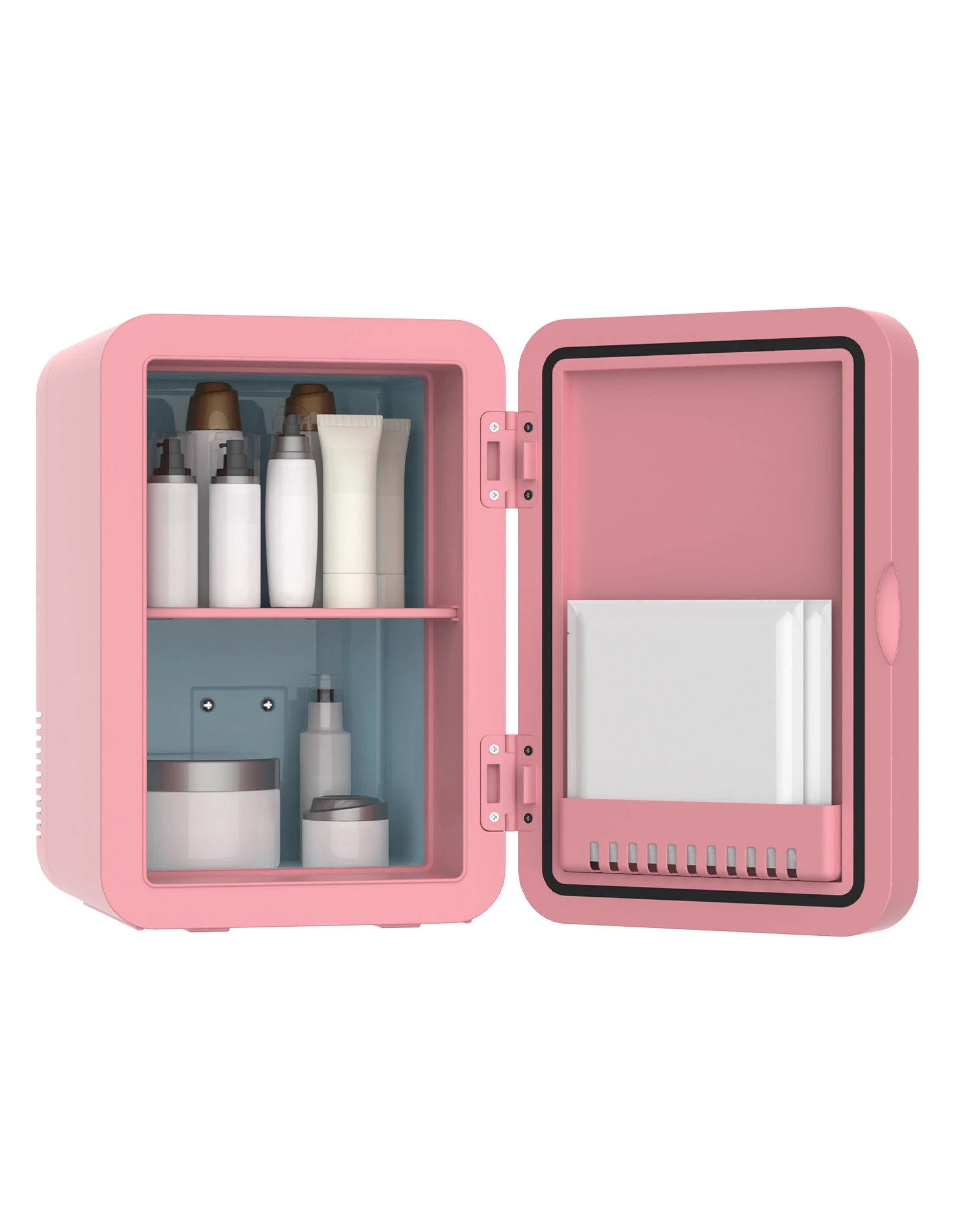 3 Advwin 8L Mini Makeup Fridge - Pink, 3 of 7