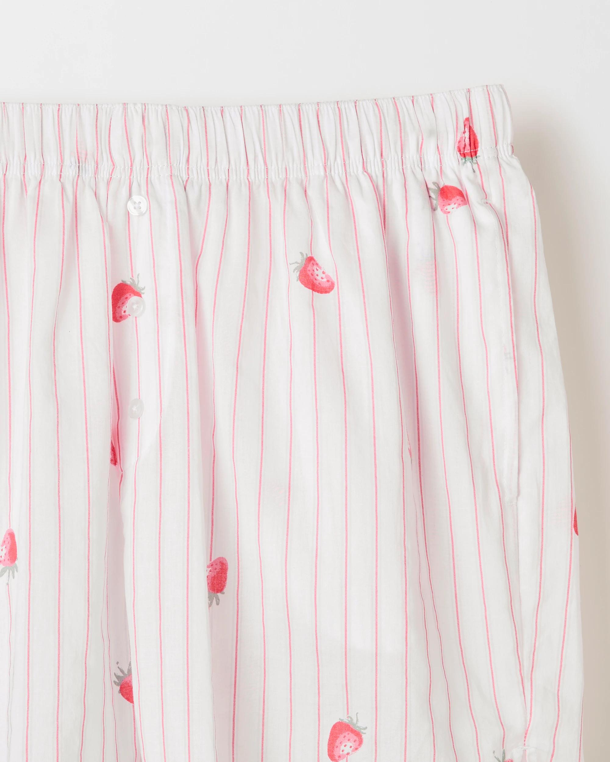 10 Target Australian Cotton Womens Woven Boxer Short 2 Pack STRAWBERRY STRIPE/PINK, 10 of 10
