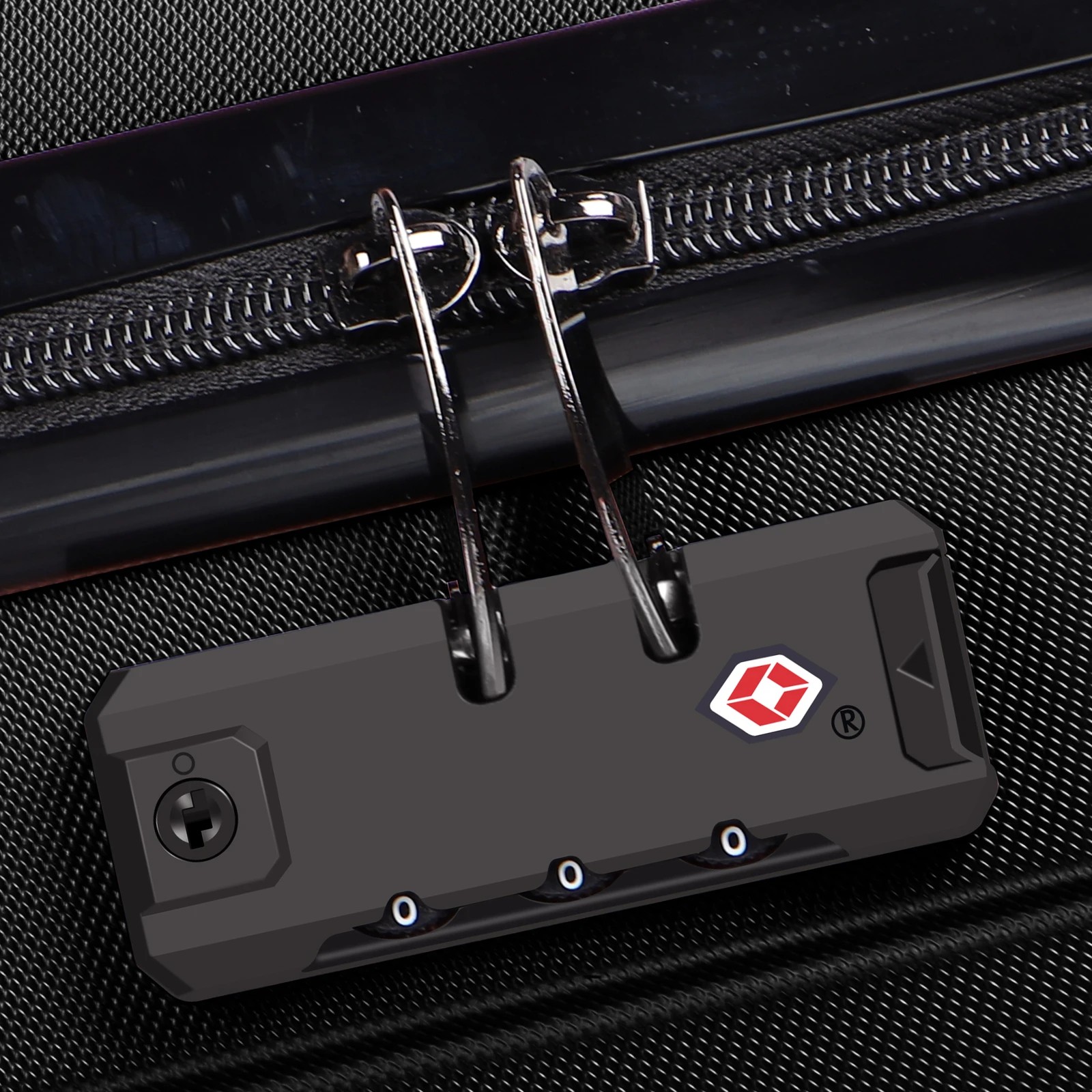 5 Alfordson Luggage 3PCS Set Suitcase Trolley TSA Carry on Hard Case - Black, 5 of 10