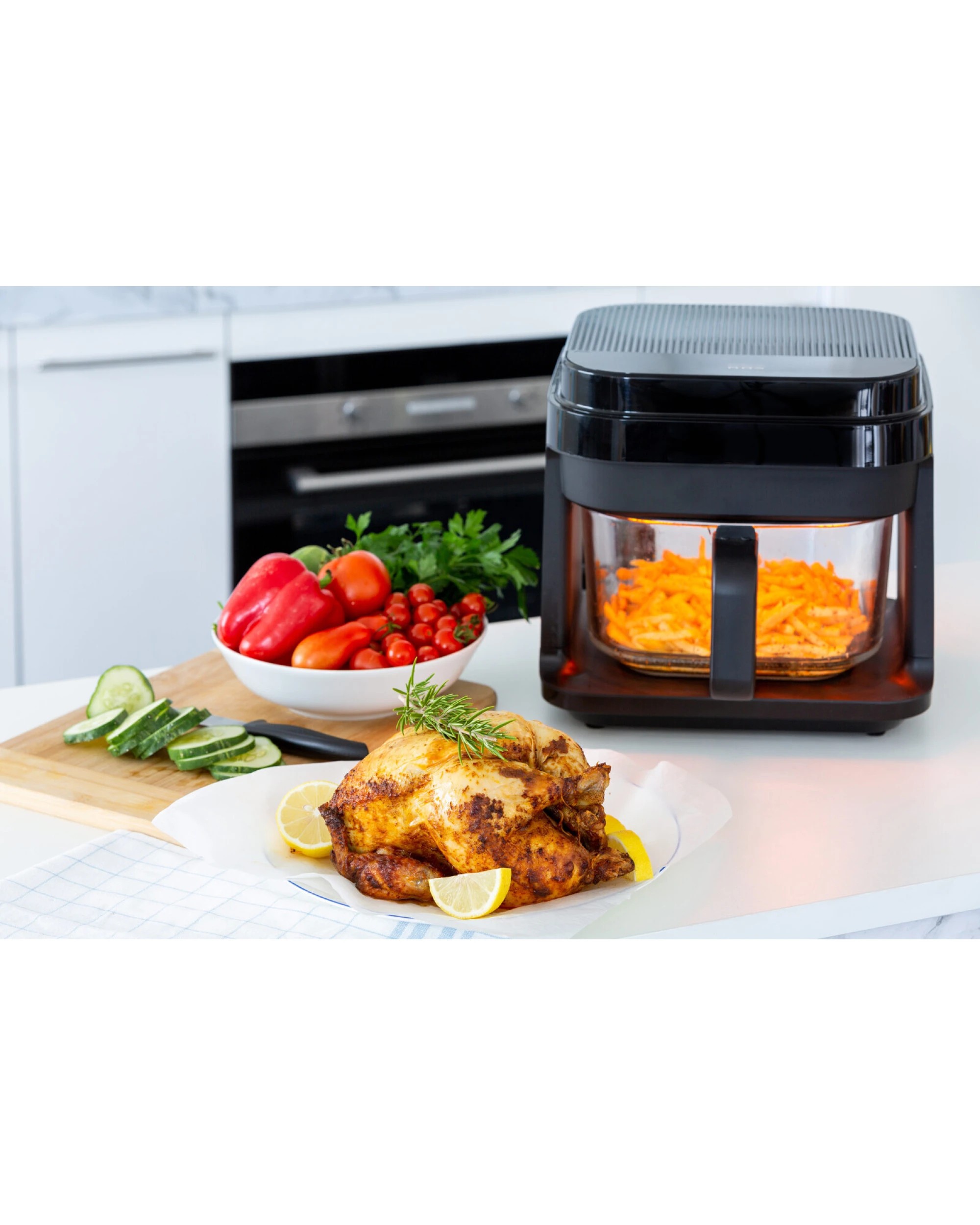 5 Healthy Choice 6.5l Glass Digital Air Fryer Oven (1200w) 200c, 5 of 7