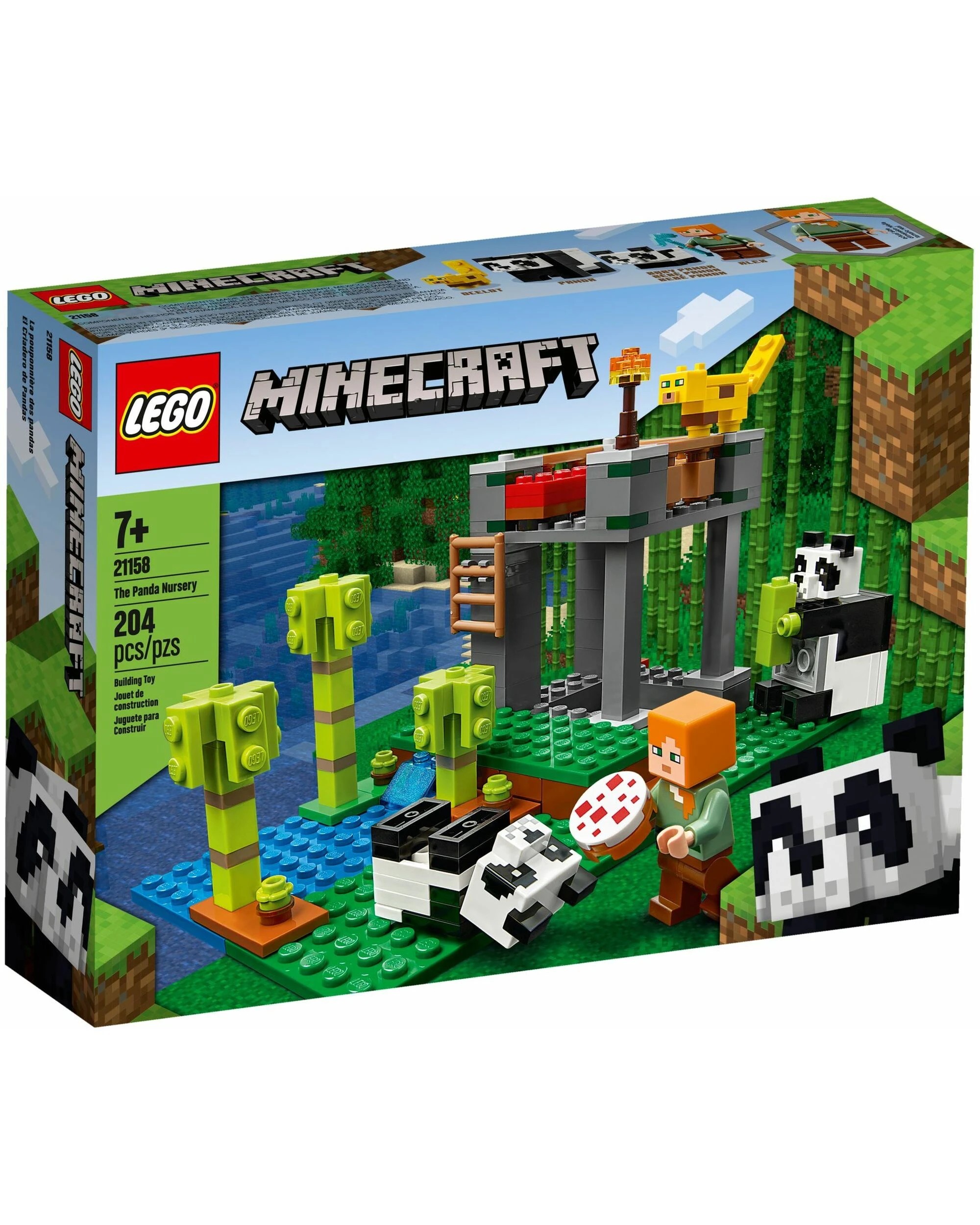 1 LEGO 21158 Minecraft Panda Nursery Building Toy Set, 1 of 5