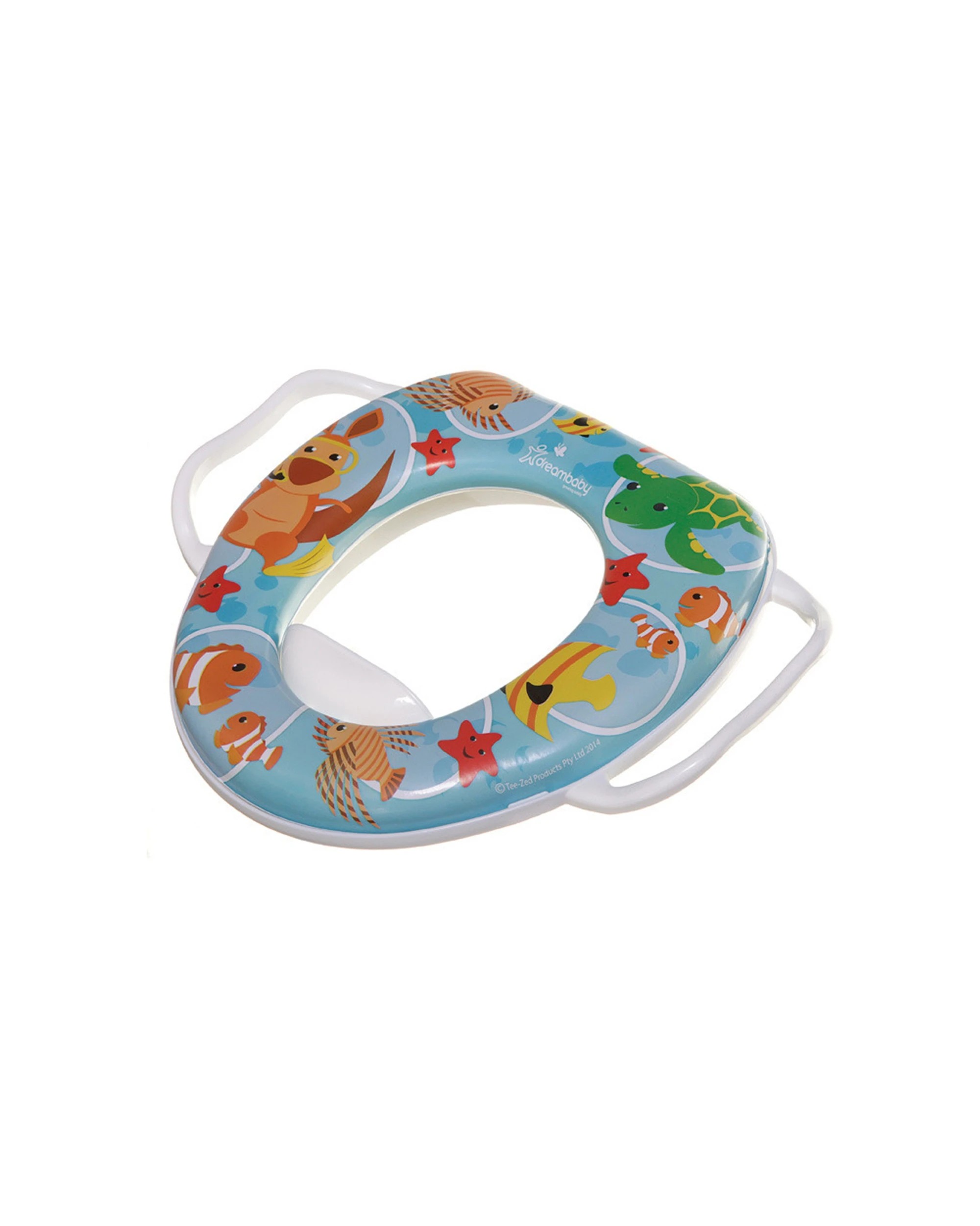 1 Dreambaby Easy Clean Soft Potty Seat With Handles Underwater Theme Kids Toilet Training Seat
 - Multi, 1 of 2
