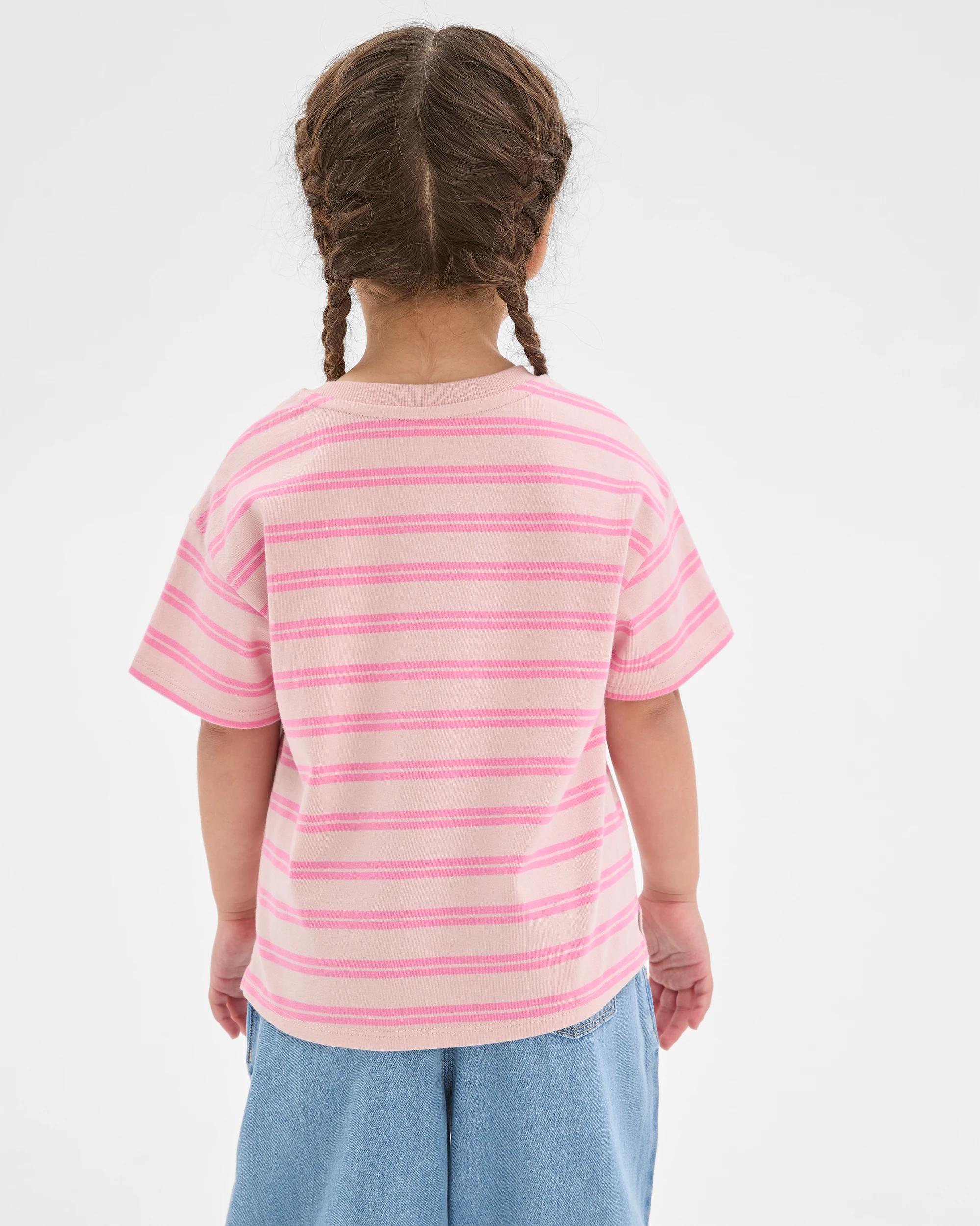 4 Target Kids Australian Cotton Heavyweight Knit T-Shirt STRIPE, 4 of 6