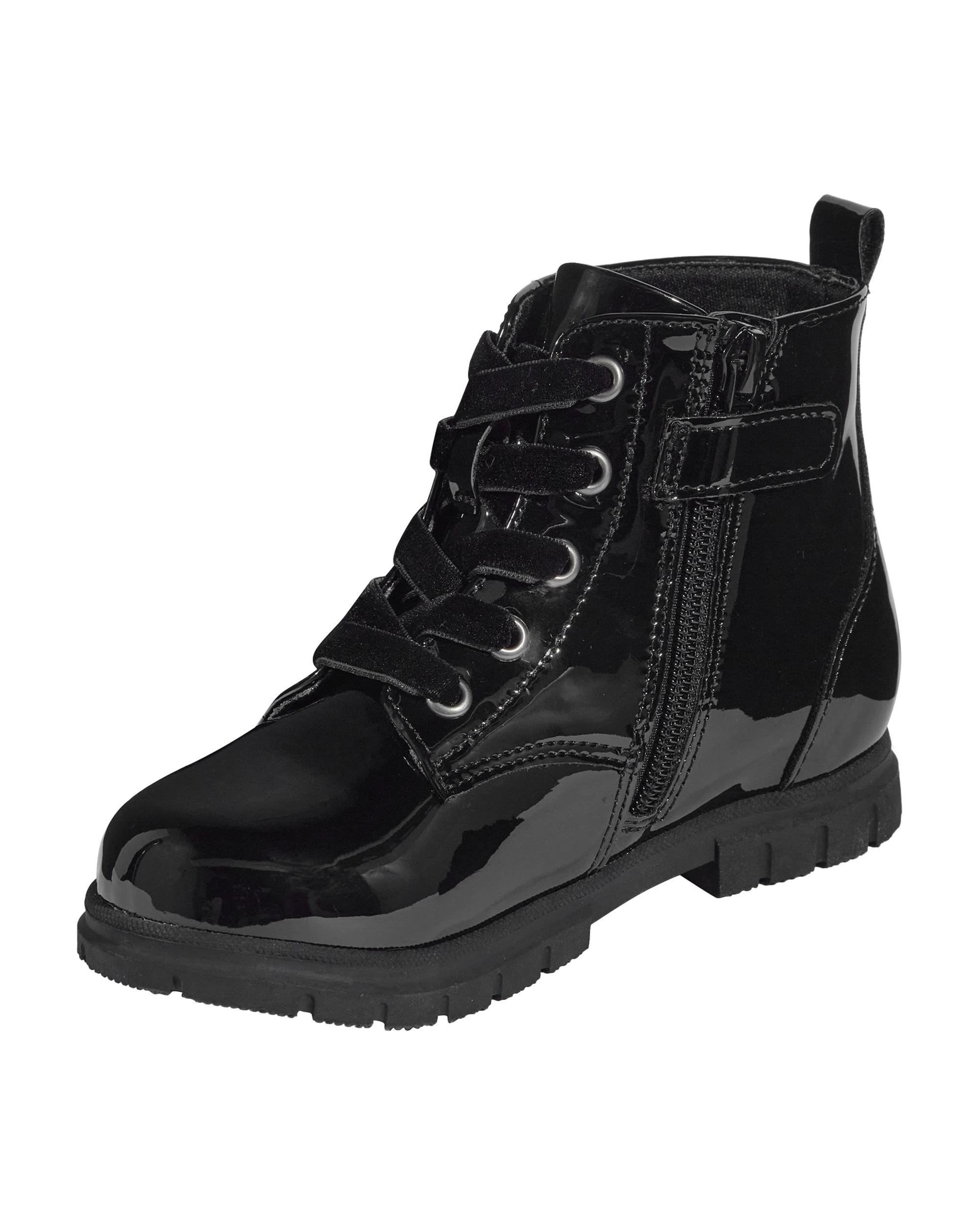 3 Junior Lace-up Boots Black, 3 of 5