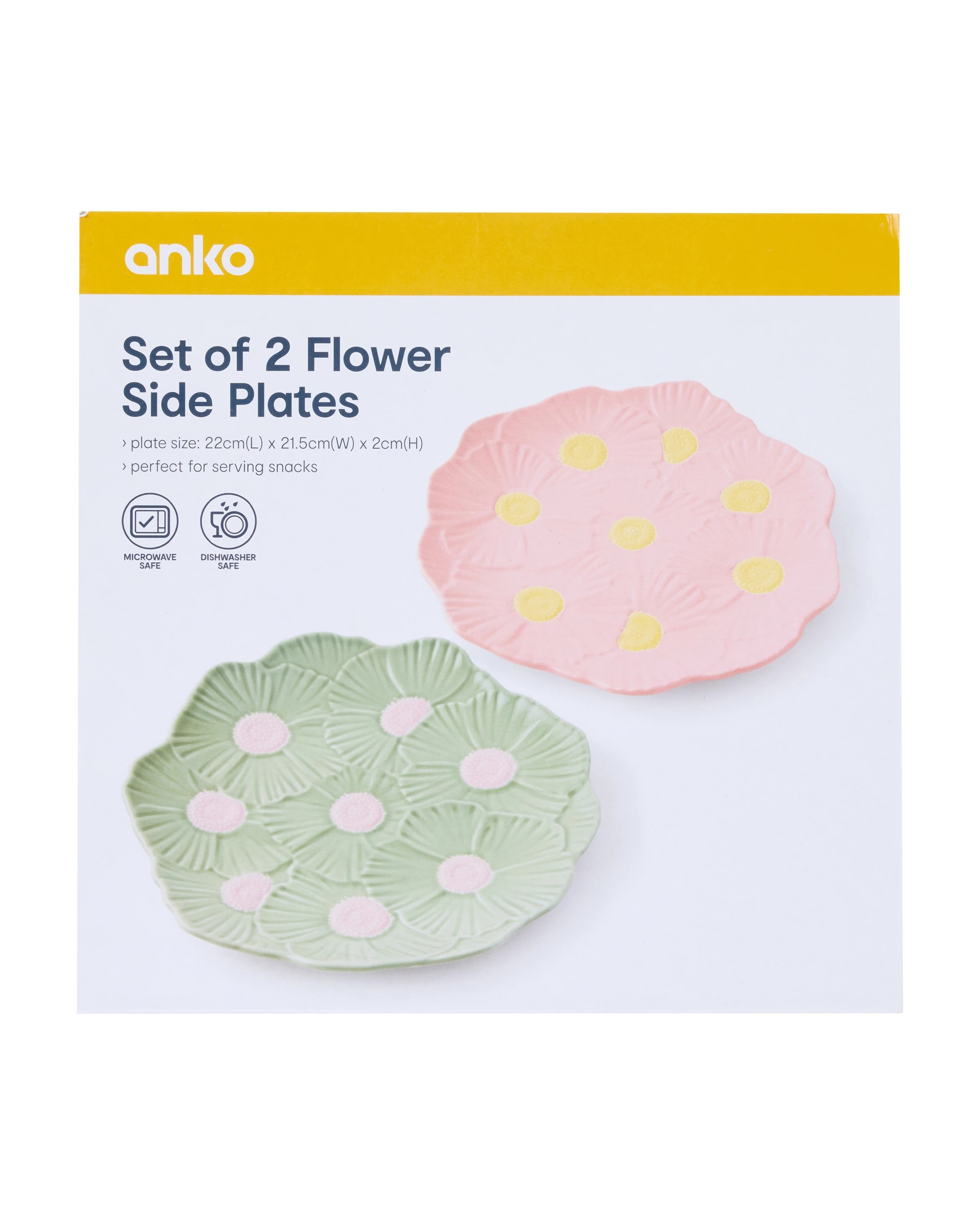 8 Set of 2 Flower Side Plates, 8 of 8