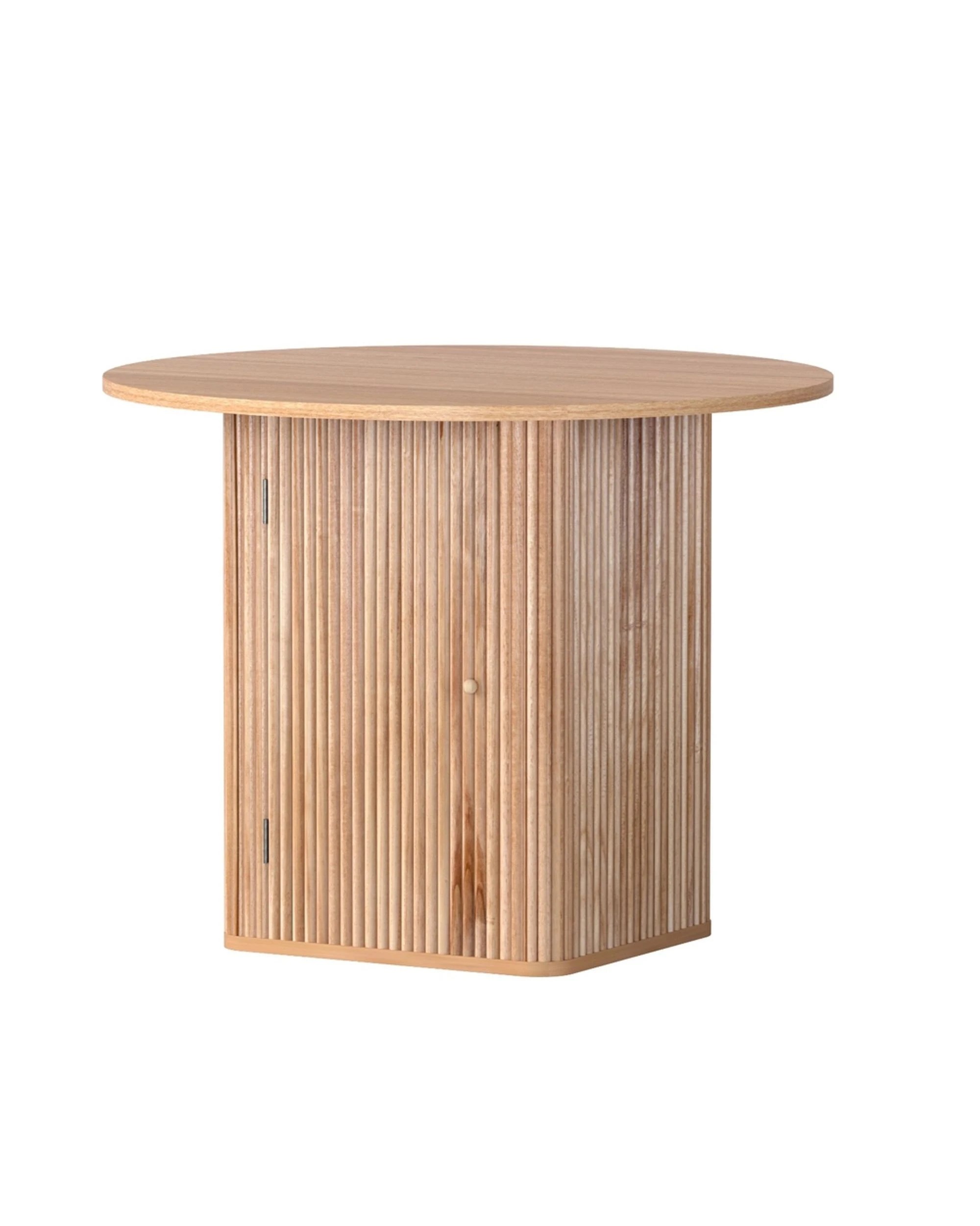 3 1M Artiss Dining Table Storage Base - Natural, 3 of 5