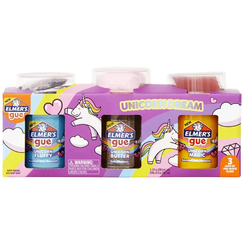 1 Elmer's Premade Slime Unicorn Dream Mix-in Gue 3 pack, 1 of 8