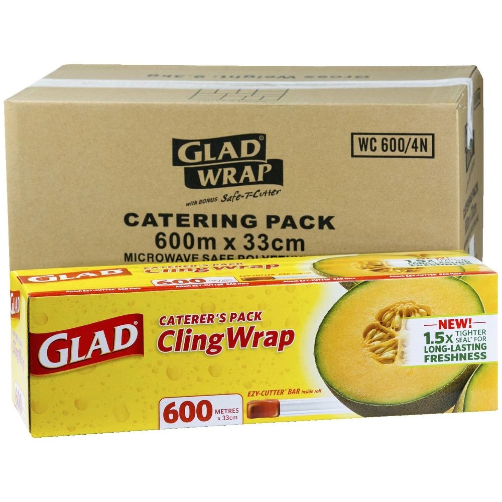 3 Glad Wrap in Dispenser 33cm x 600m, 3 of 3