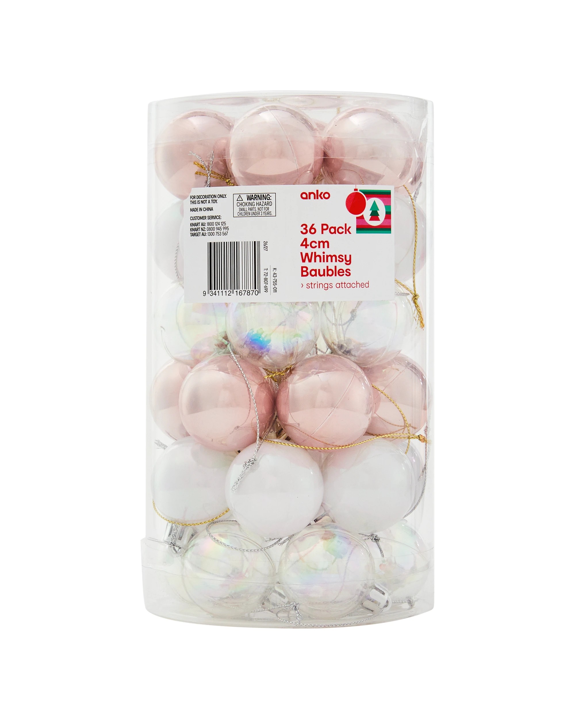 7 36 Pack 4cm Whimsy Baubles, 7 of 7