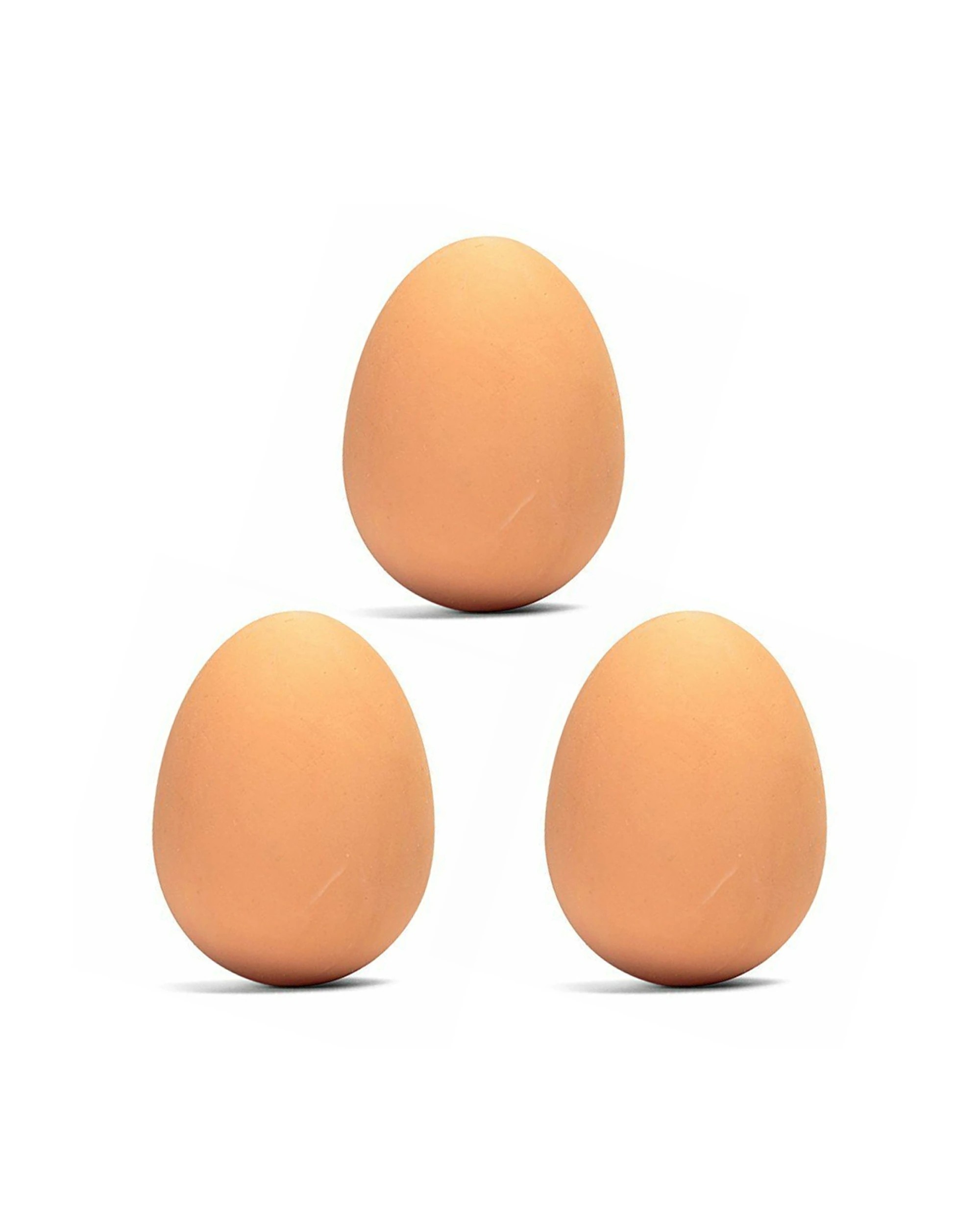 1 Fumfings 3PK Novelty Egg Jetballs in Display Box 6cm - Brown, 1 of 2
