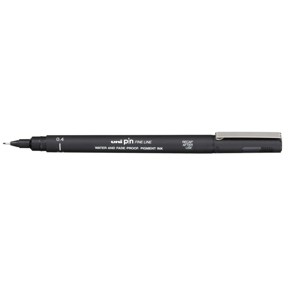 1 Uni Pin Fineliner 0.4mm Black, 1 of 2