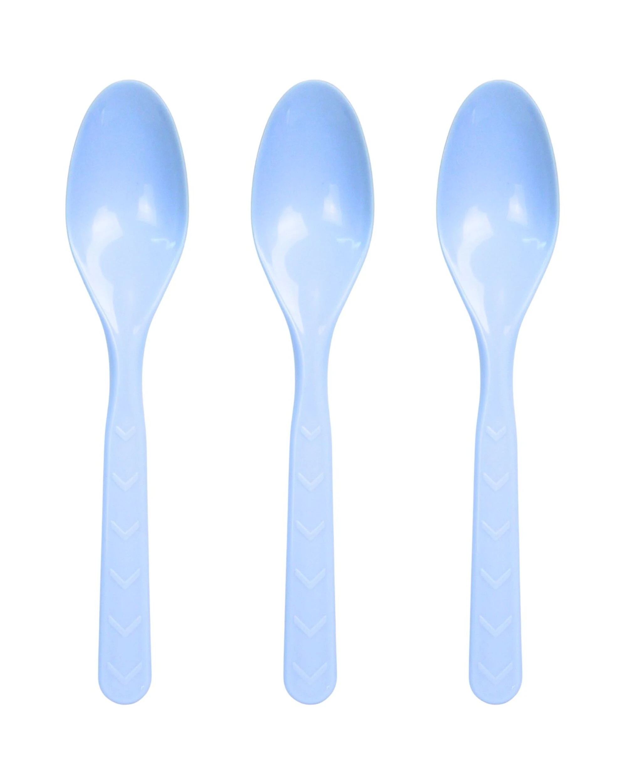 1 Party Maker Baby Reusable Plastic Spoons Pack of 18 - Blue, 1 of 4