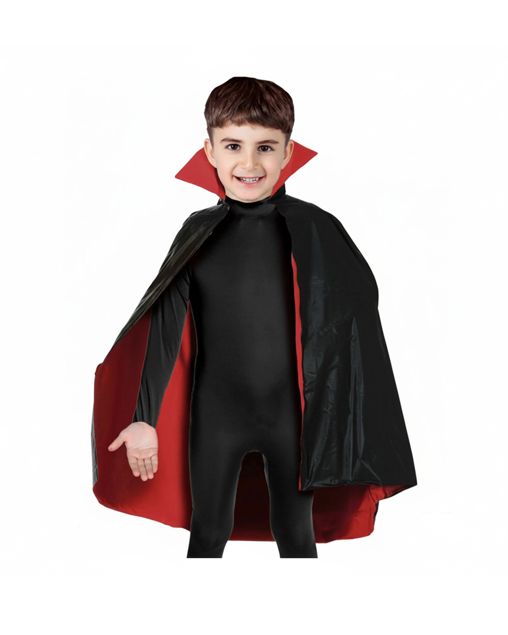 1 JD Party Vampire Cape Kids Halloween Costume 6-9y - Black, 1 of 1