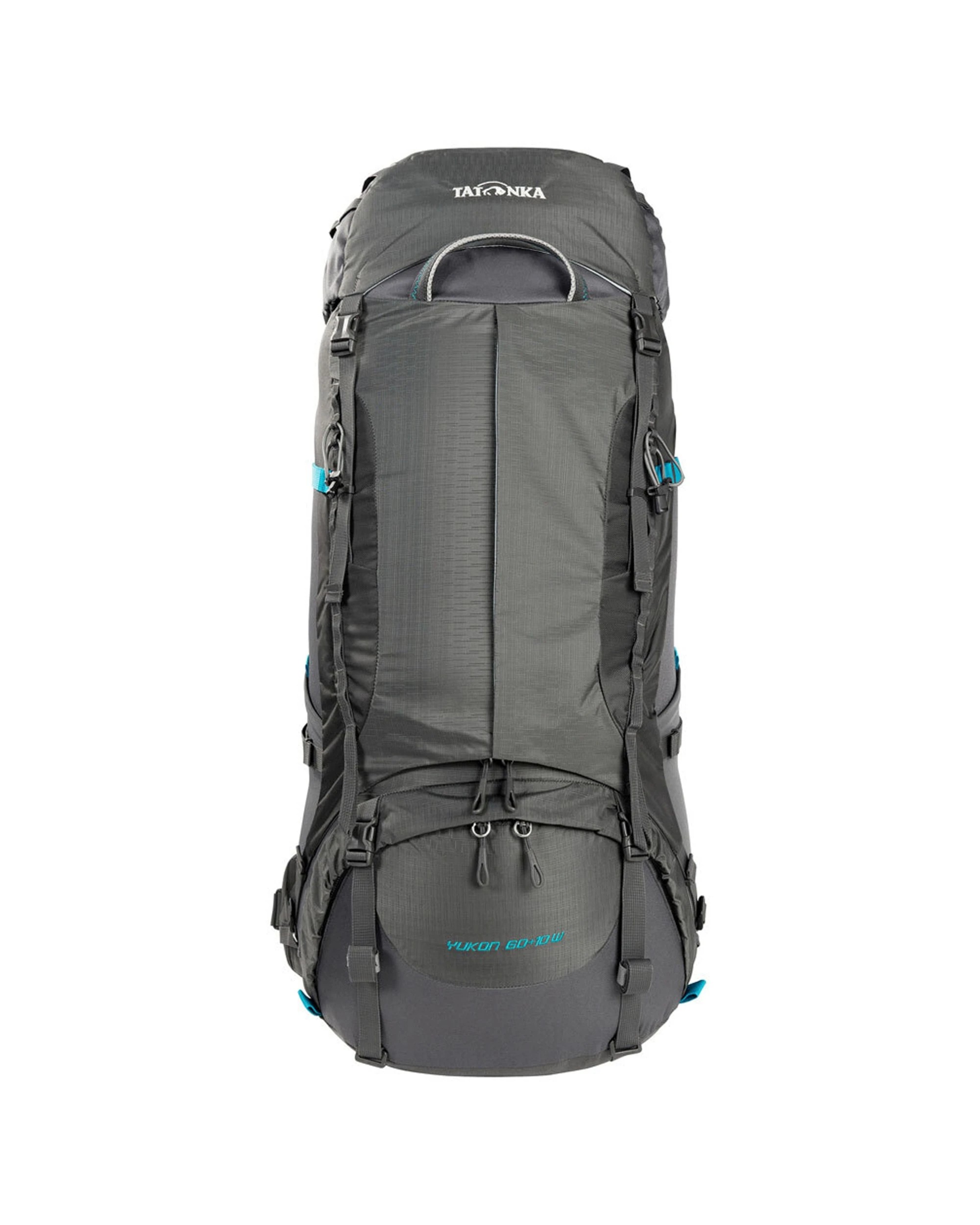 3 Tatonka Yukon Womens Backpack 60 Plus 10 Litre Trekking Rain Cover Cordura Base - Grey, 3 of 4