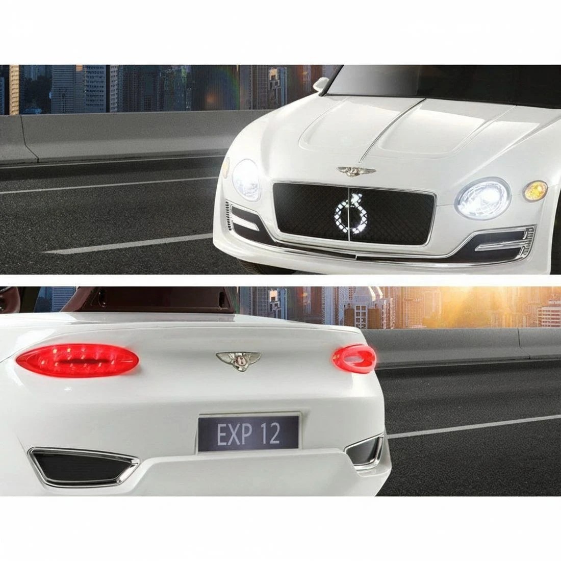 5 Kids Electric Ride On Car Bentley Licensed EXP12 Toy Cars Remote 12V - White, 5 of 8