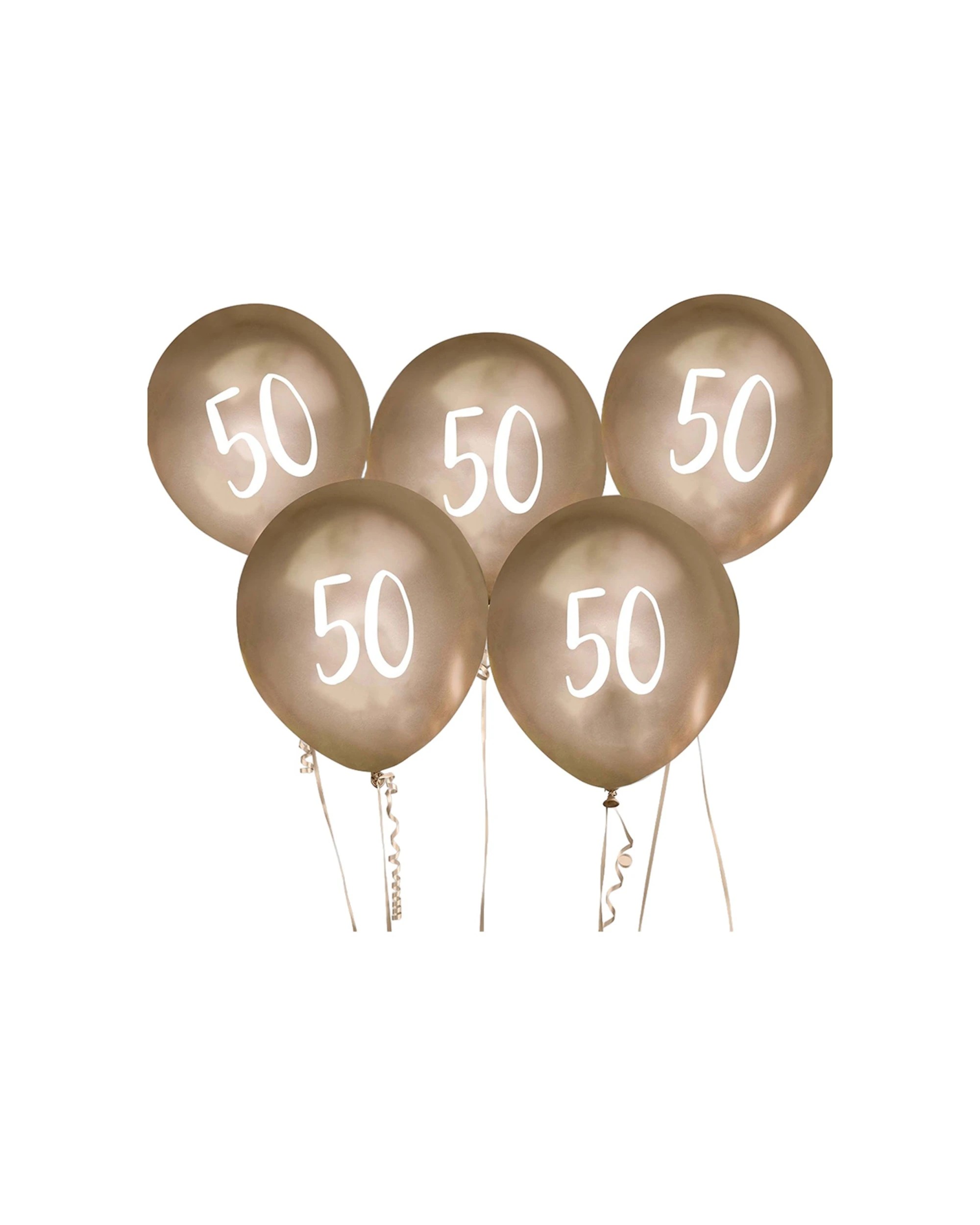 1 Anagram Balloon Bundle 50 Birthday Milstone Party Celebration Decoration - Gold, 1 of 1