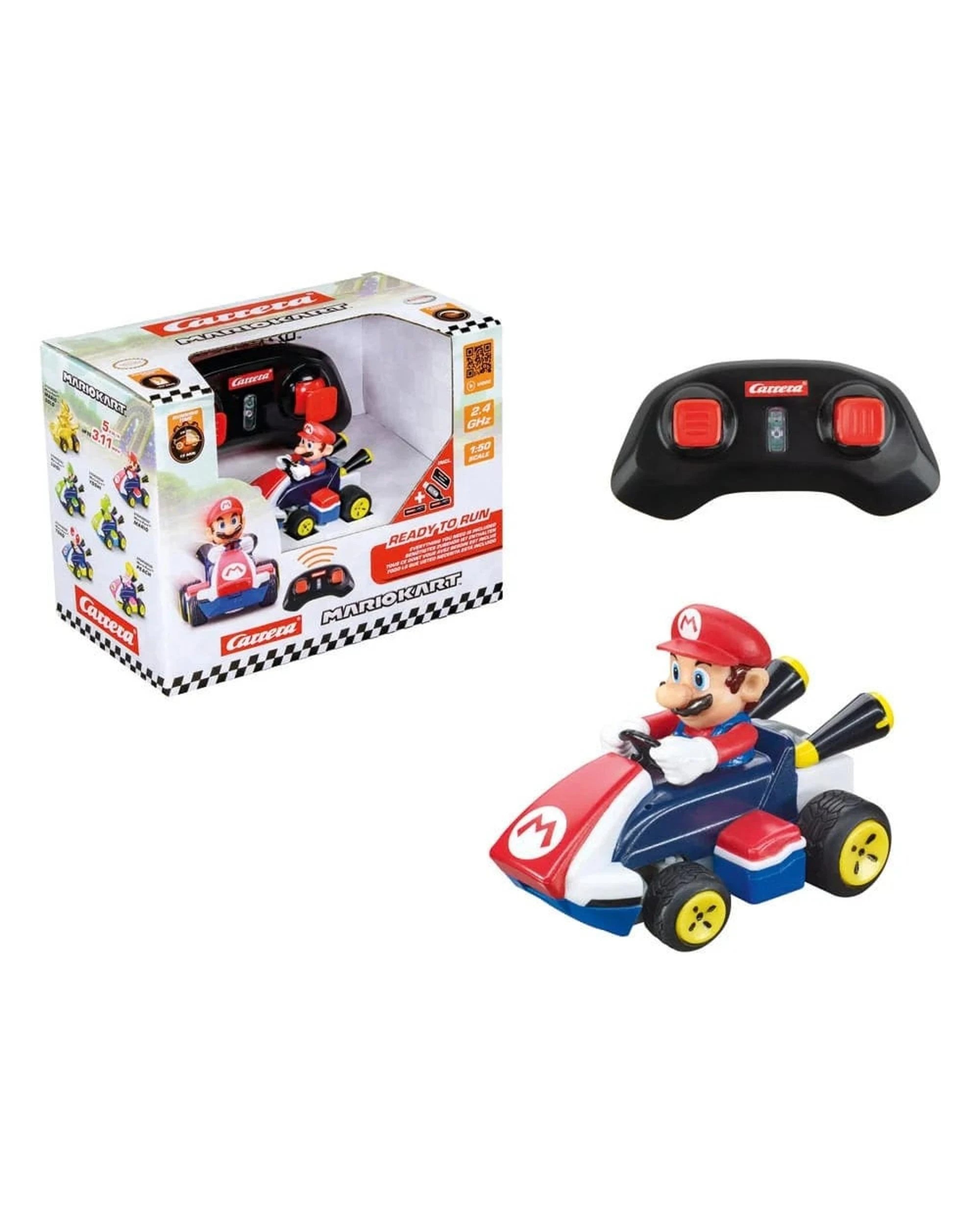 1 Carrera RC Mario Kart Mini RC Mario 1:50 Scale 2.4GHz Car, 1 of 10