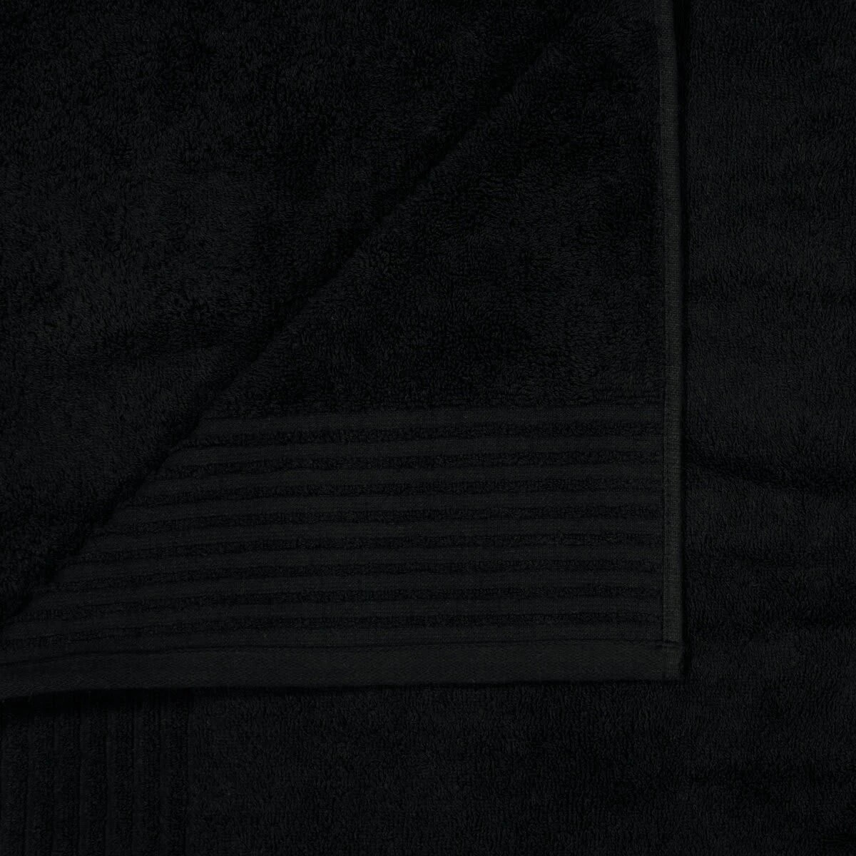 2 Edan Cotton Bath Sheet - Black, 2 of 6