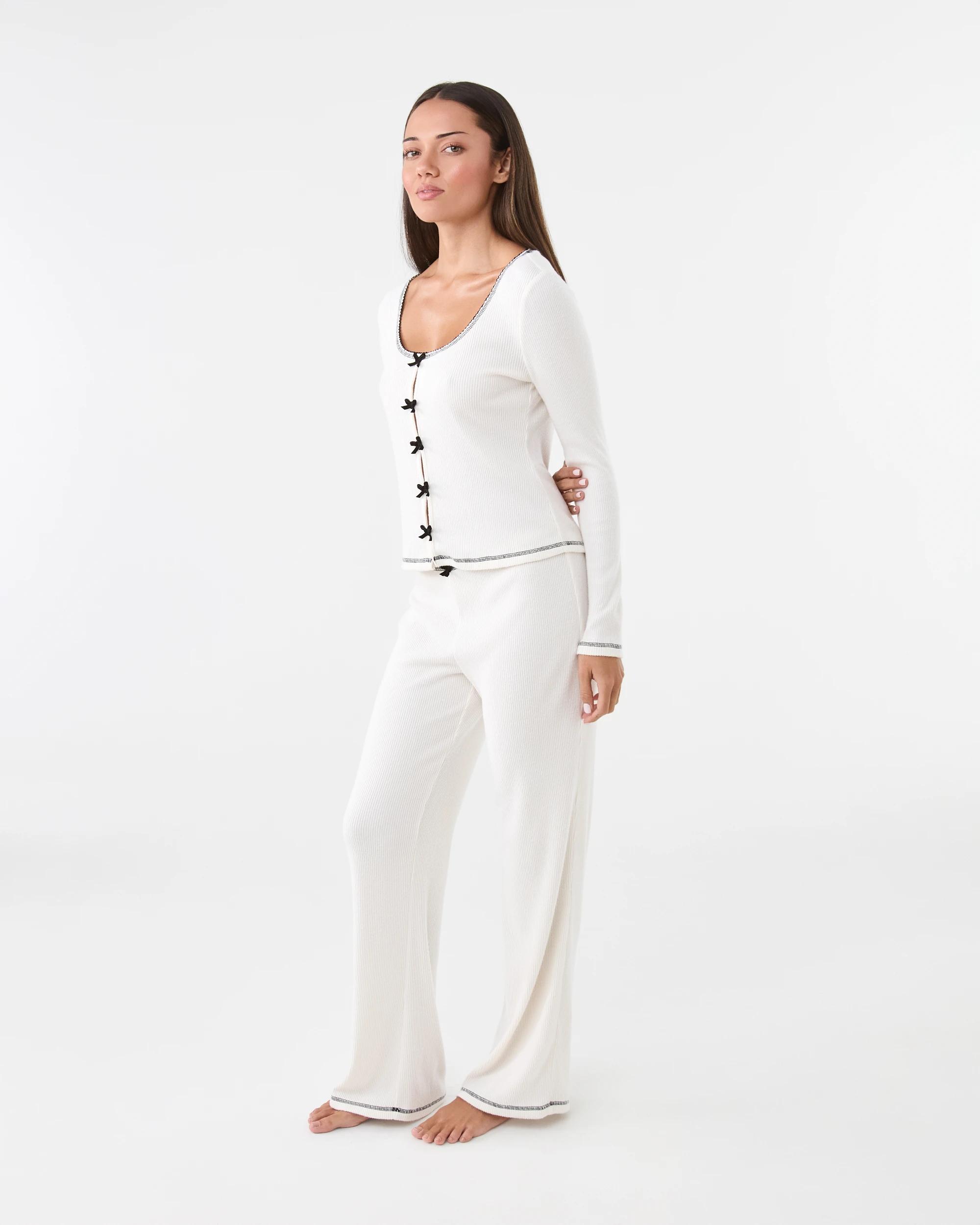 3 Brushed Rib Pants Whisper, 3 of 6