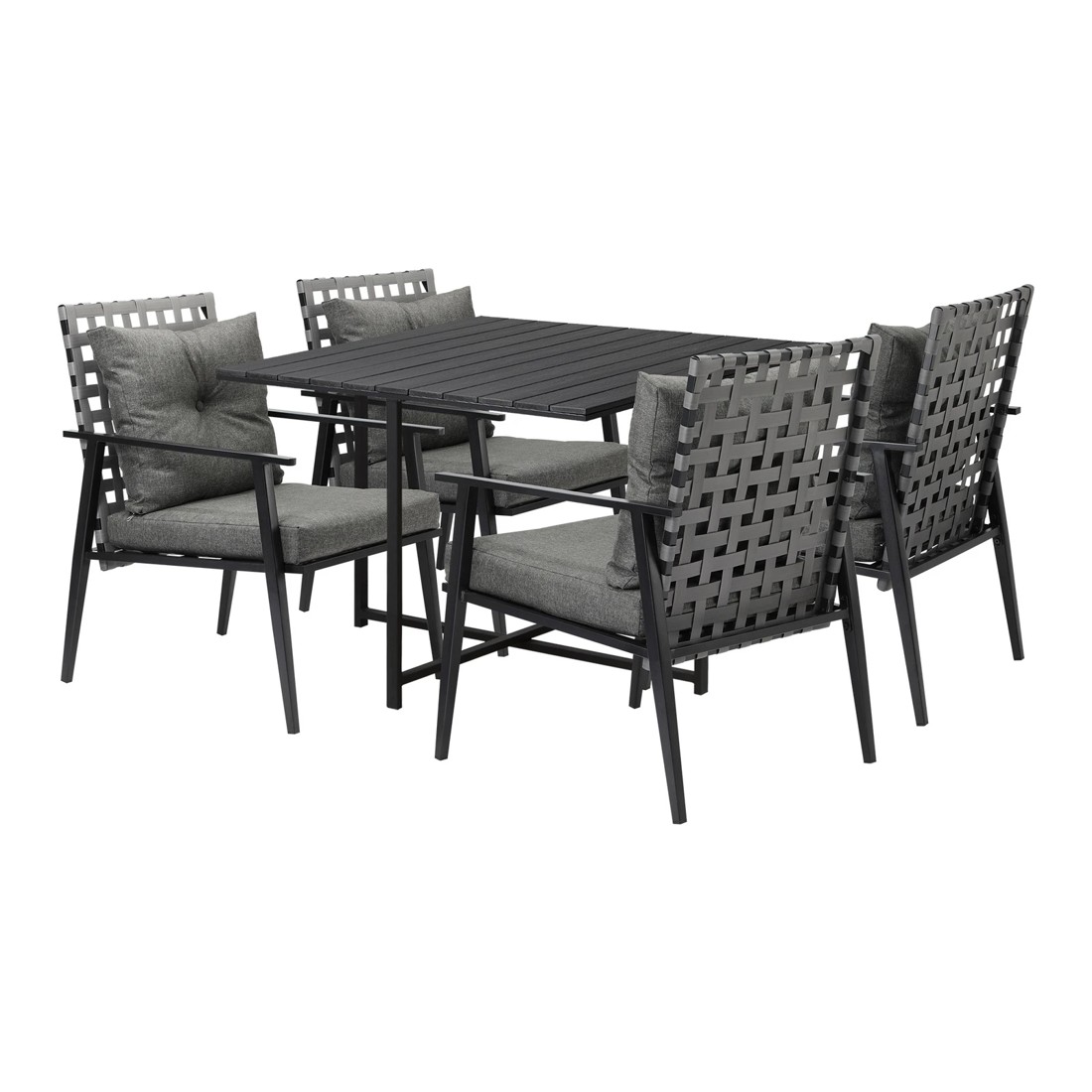 9 Livsip Outdoor Dining Set Patio Furniture Setting Rattan Chairs and Chairs 5PCS - Multi, 9 of 9