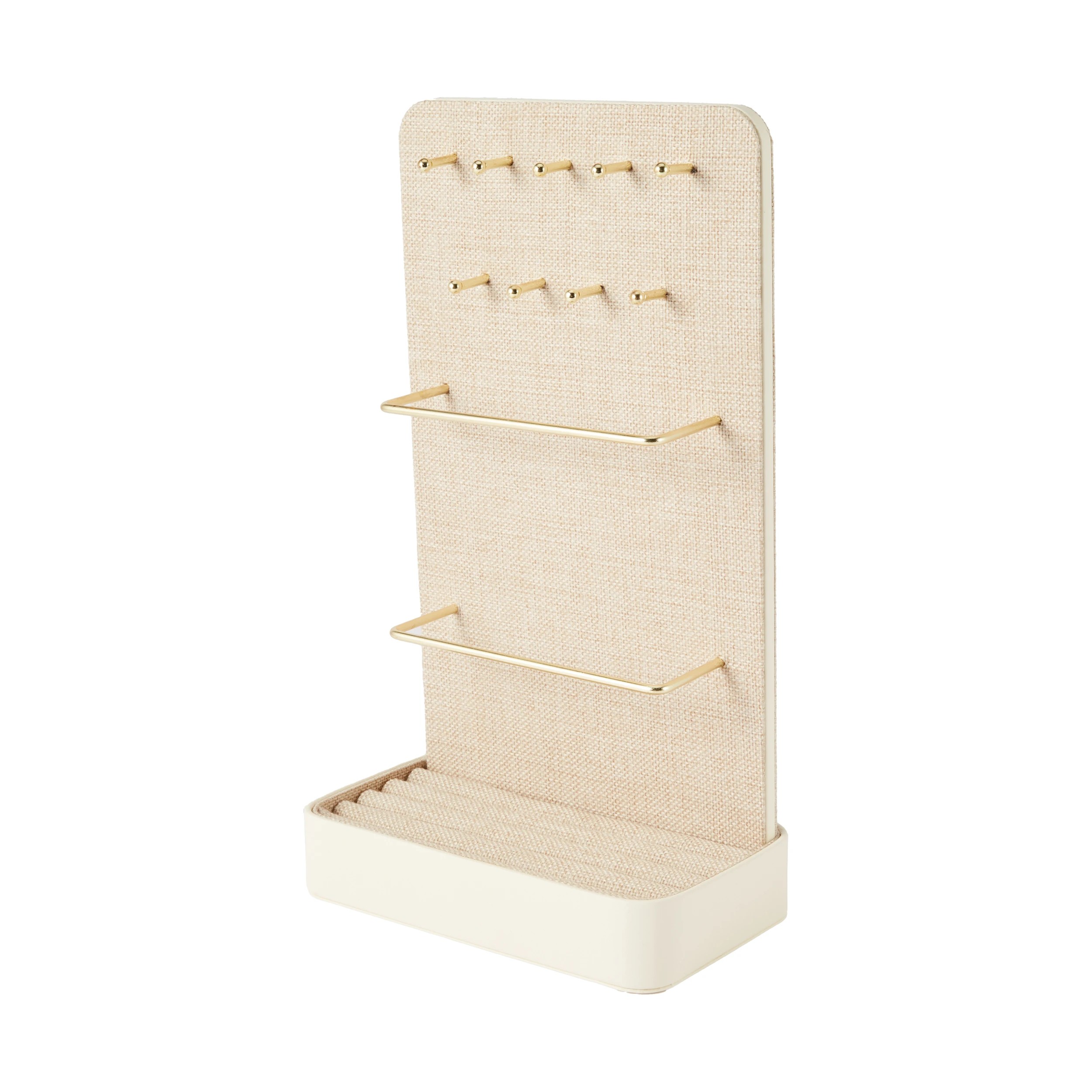 1 Linen Look Jewellery Stand, 1 of 5