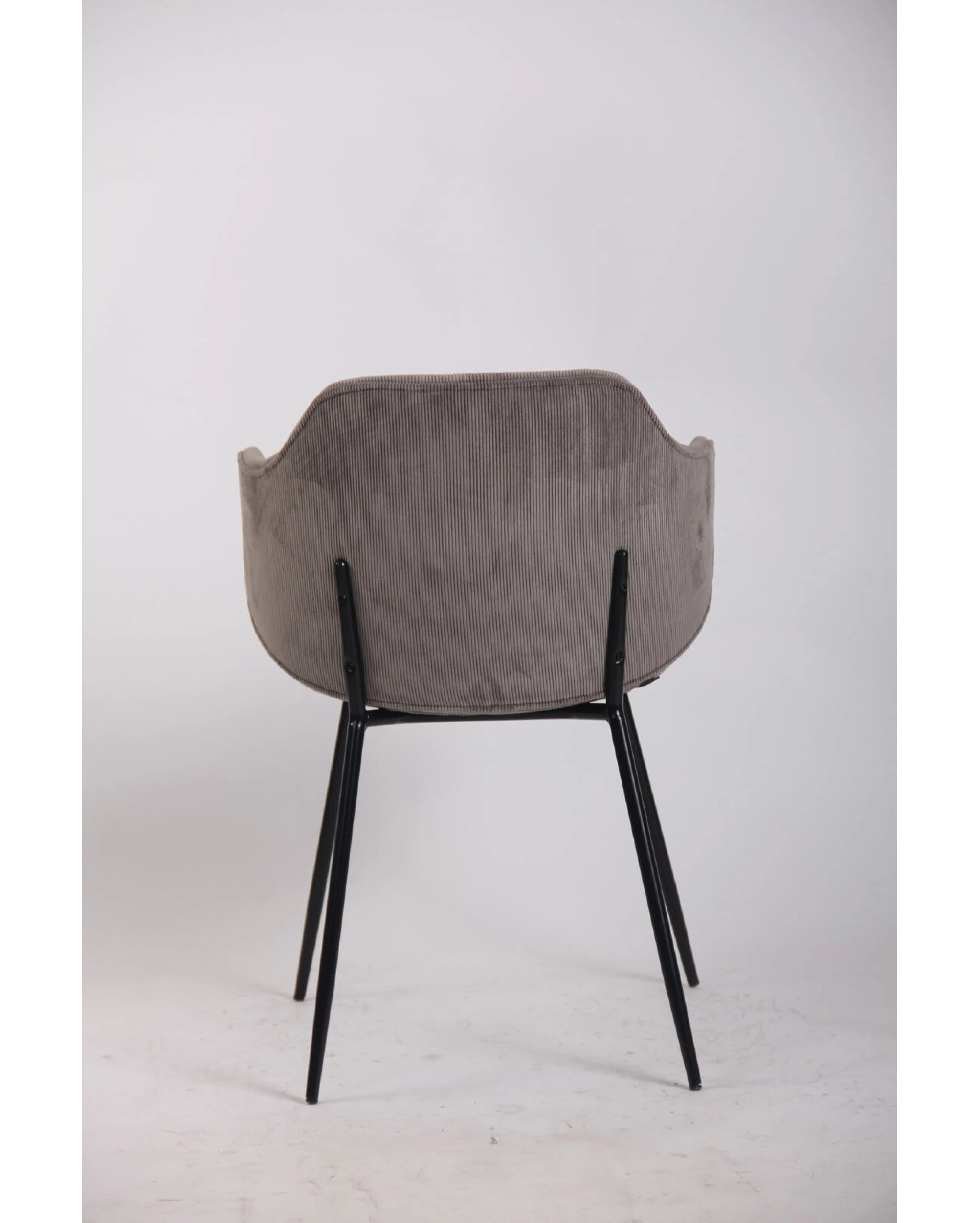 5 Br Home Set Of 6 Dining Chairs With Corduroy Cord Fabric In Grey, 5 of 6