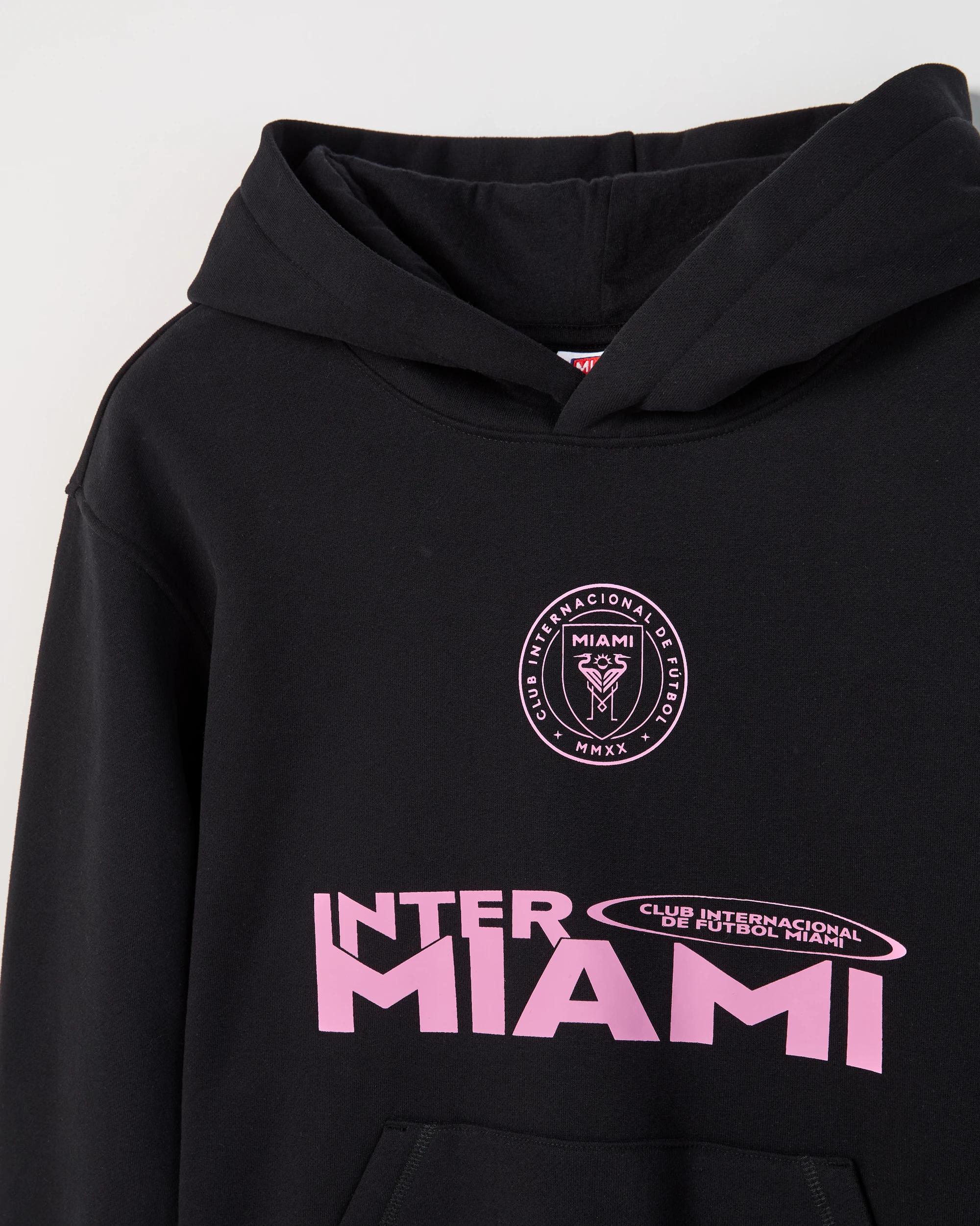 2 Messi Australian Cotton Blend Popover Oversized Hoodie BLACK, 2 of 3