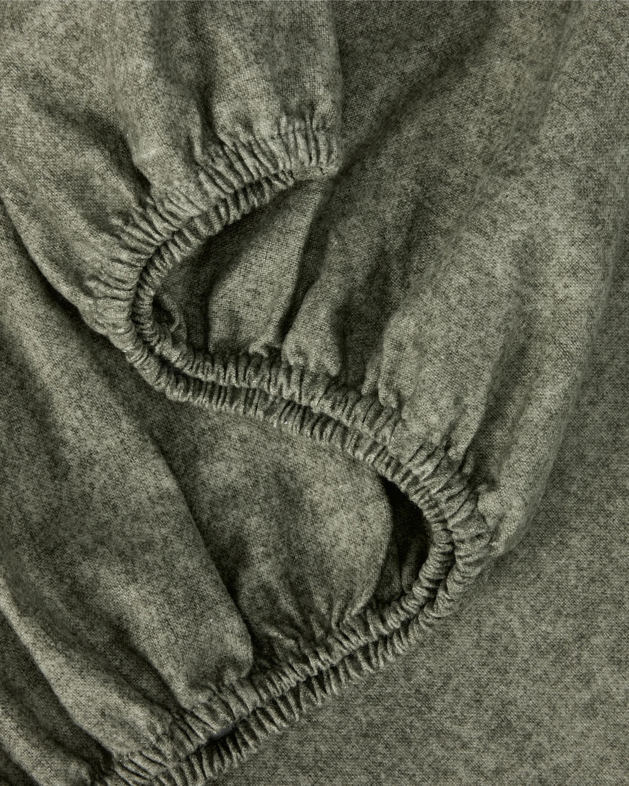 3 Marle Cotton Flannelette Sheet Set - Double Bed, Green, 3 of 7