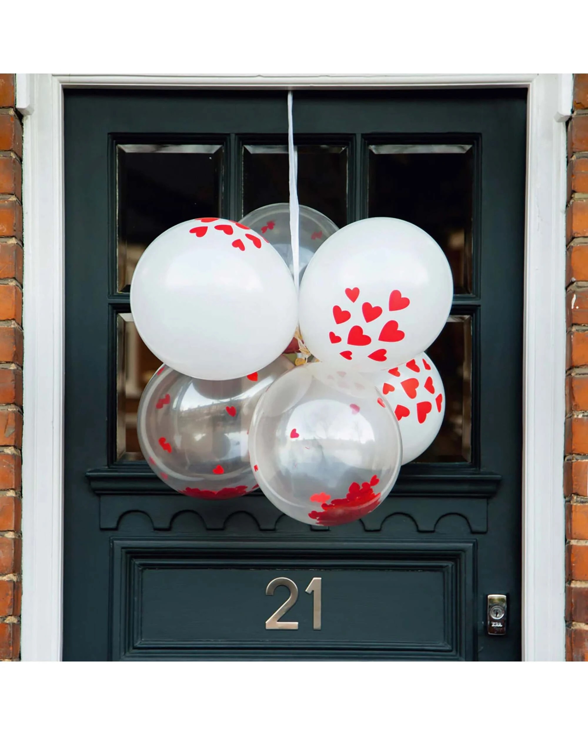 3 Talking Tables Alice In Wonderland Red Heart Balloon Set Pack of 12, 3 of 5