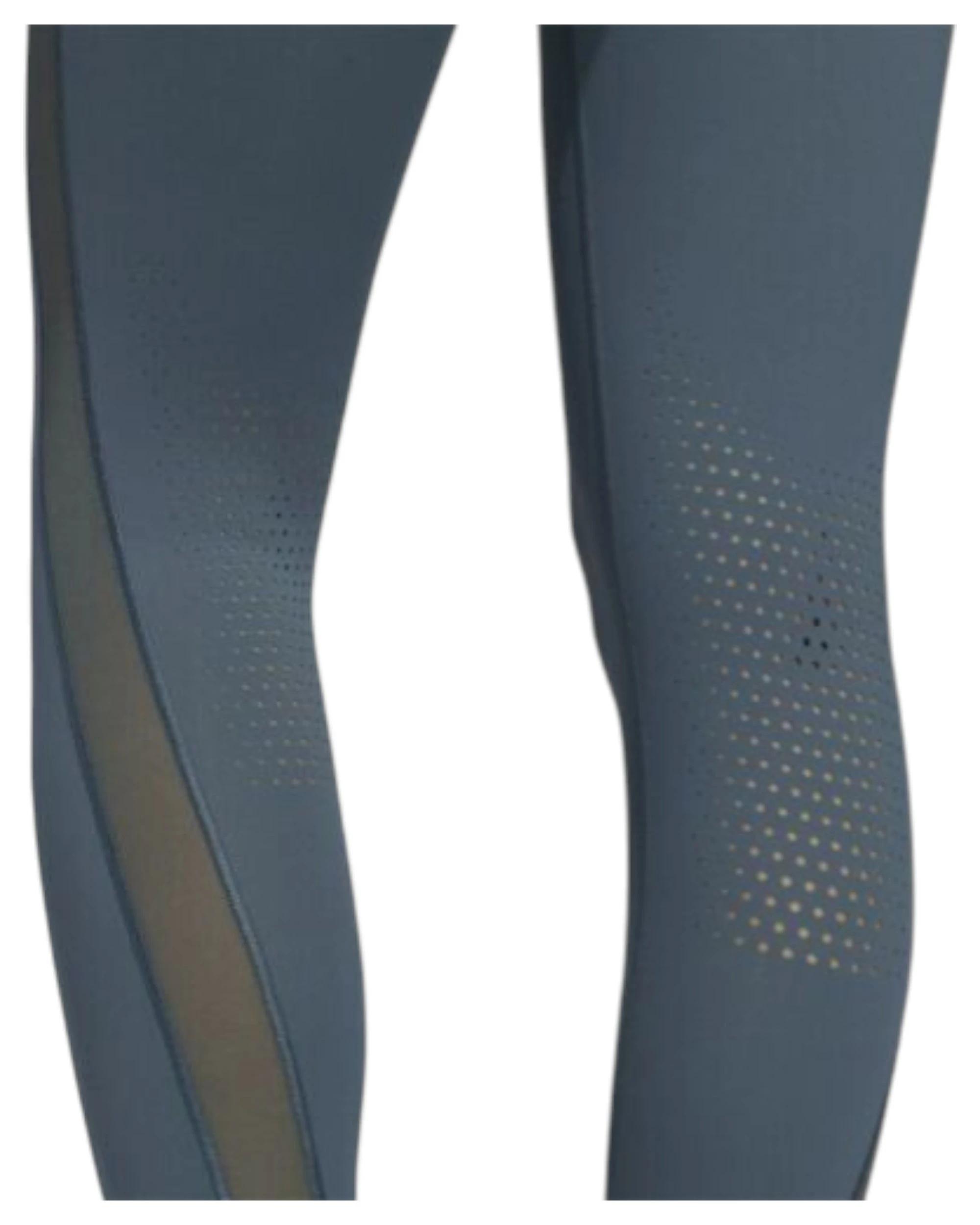 3 Adidas Womens Blue Heat Training Sport Leggings LEGACY BLUE, 3 of 7