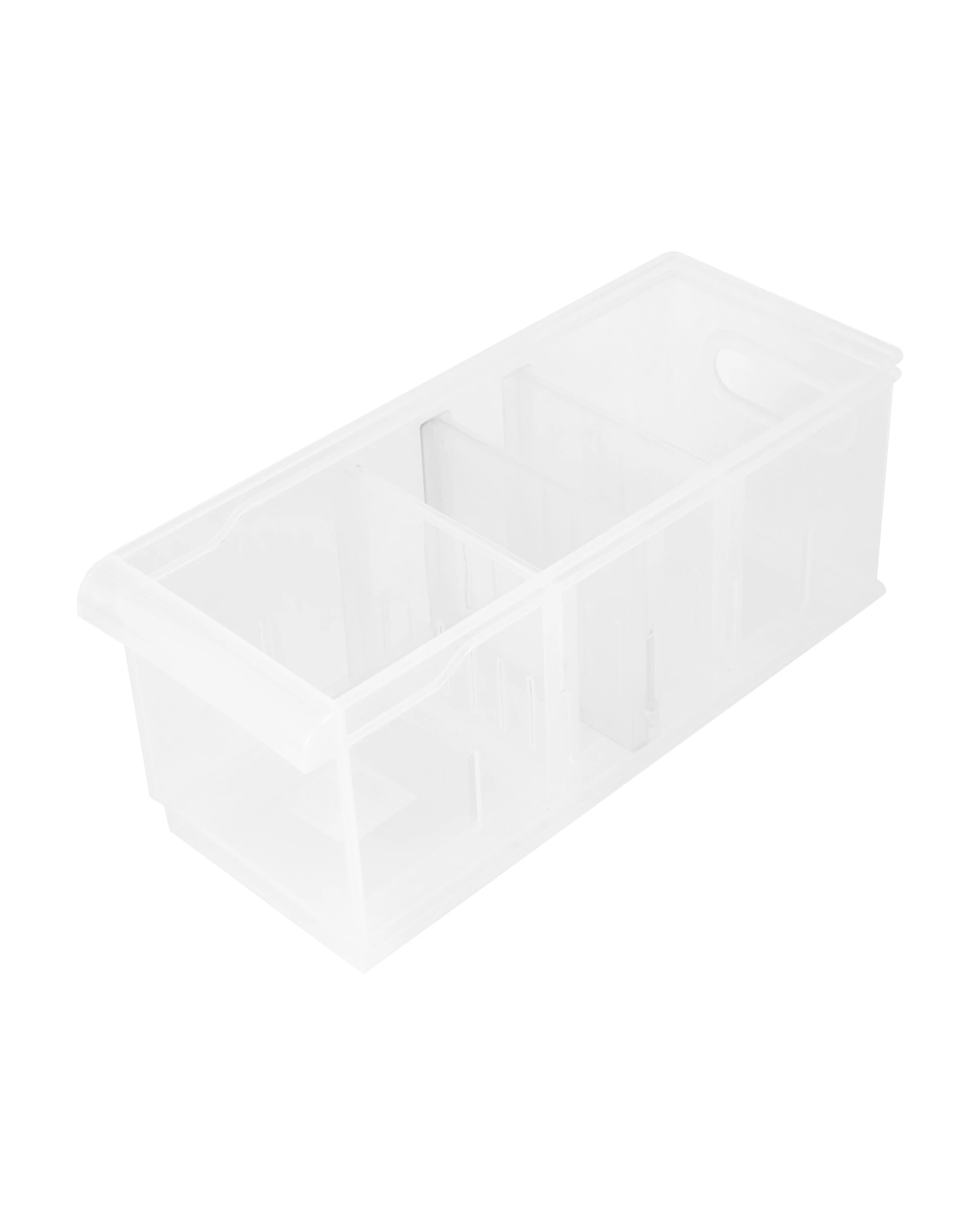 1 High Stackable Roller Storage - Clear, 1 of 8